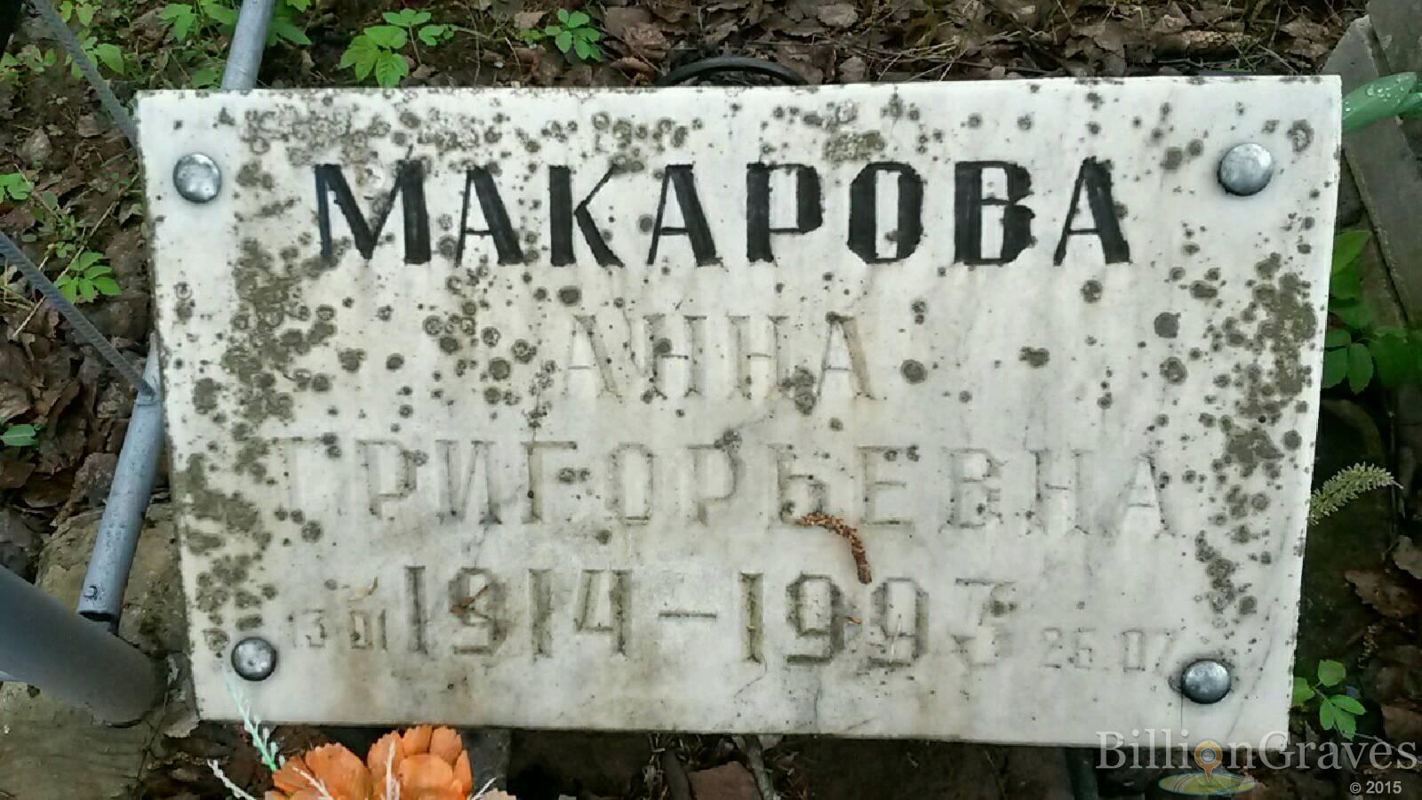 макарова анна григорьевна