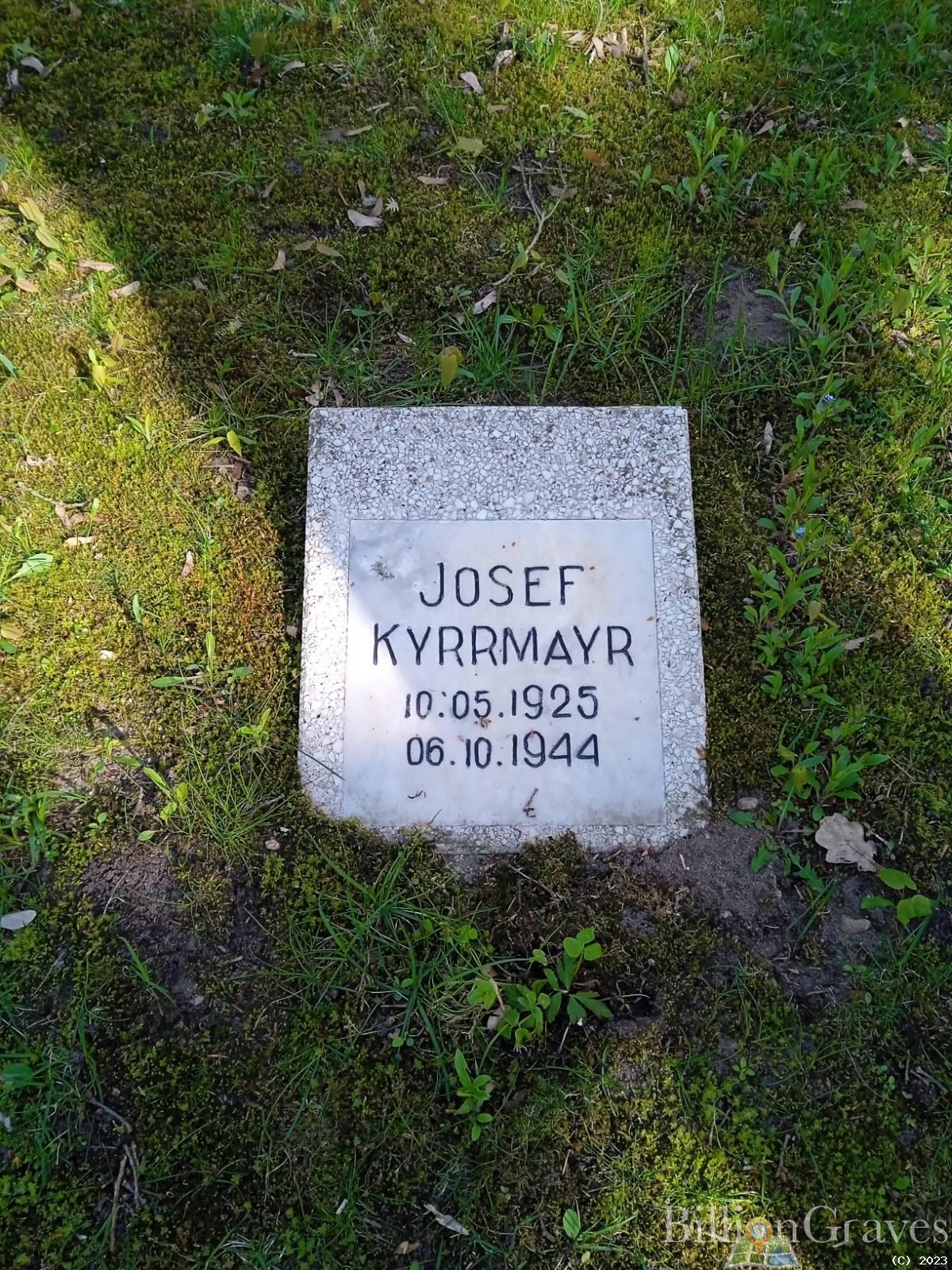 Kyrrmayr Josef
