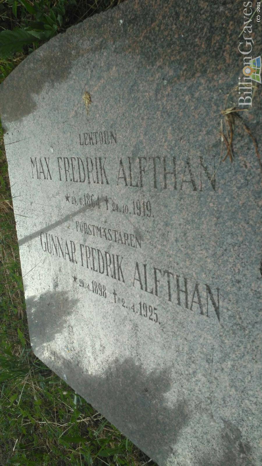 Alfthan Gunnar Fredrik