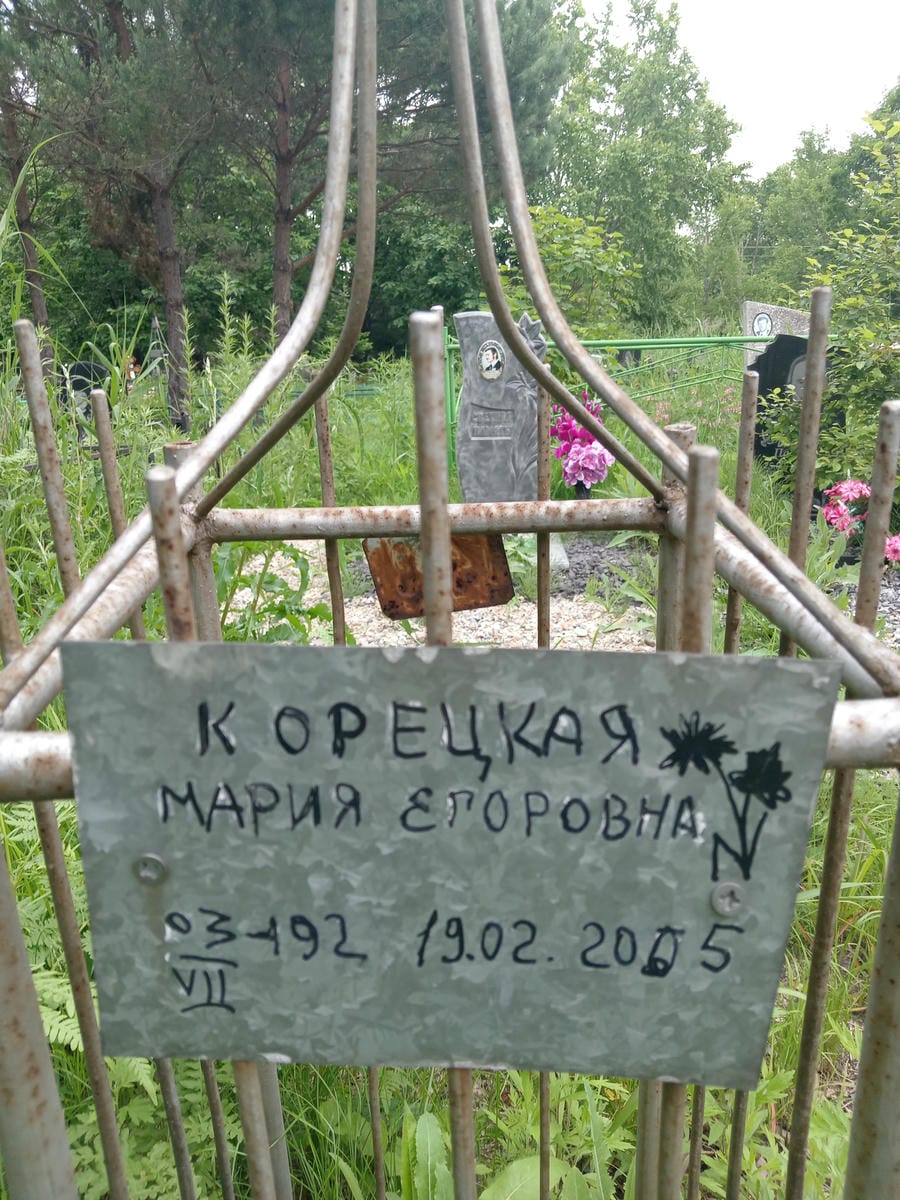 Корецкая Мария Егоровна