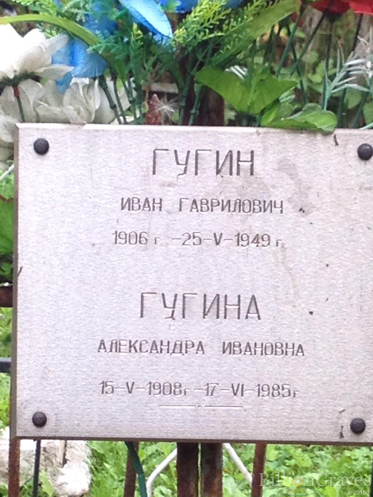 Гугина Александра Ивановна