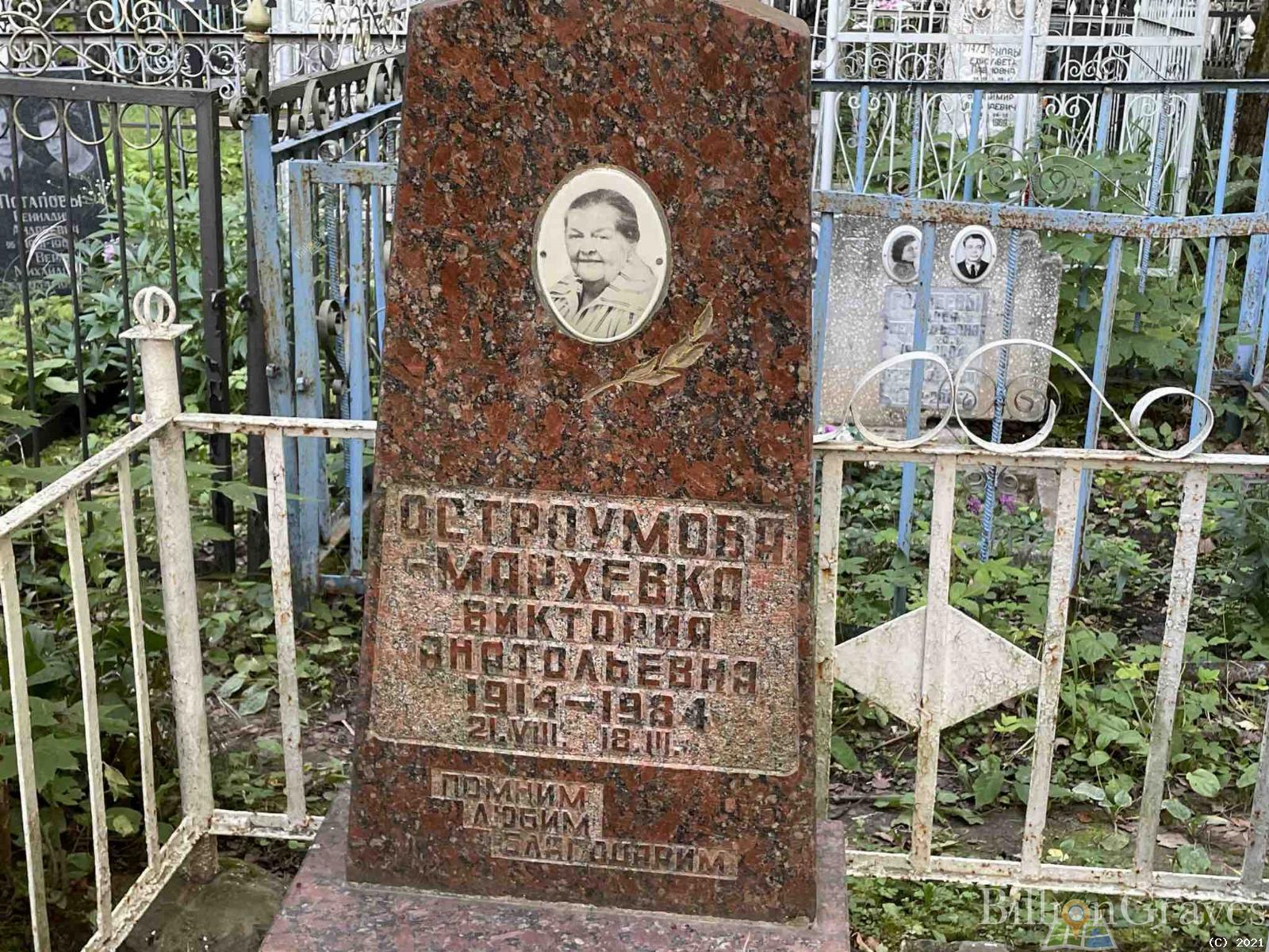 Остроумова-Мархевка Виктория Анатольевна
