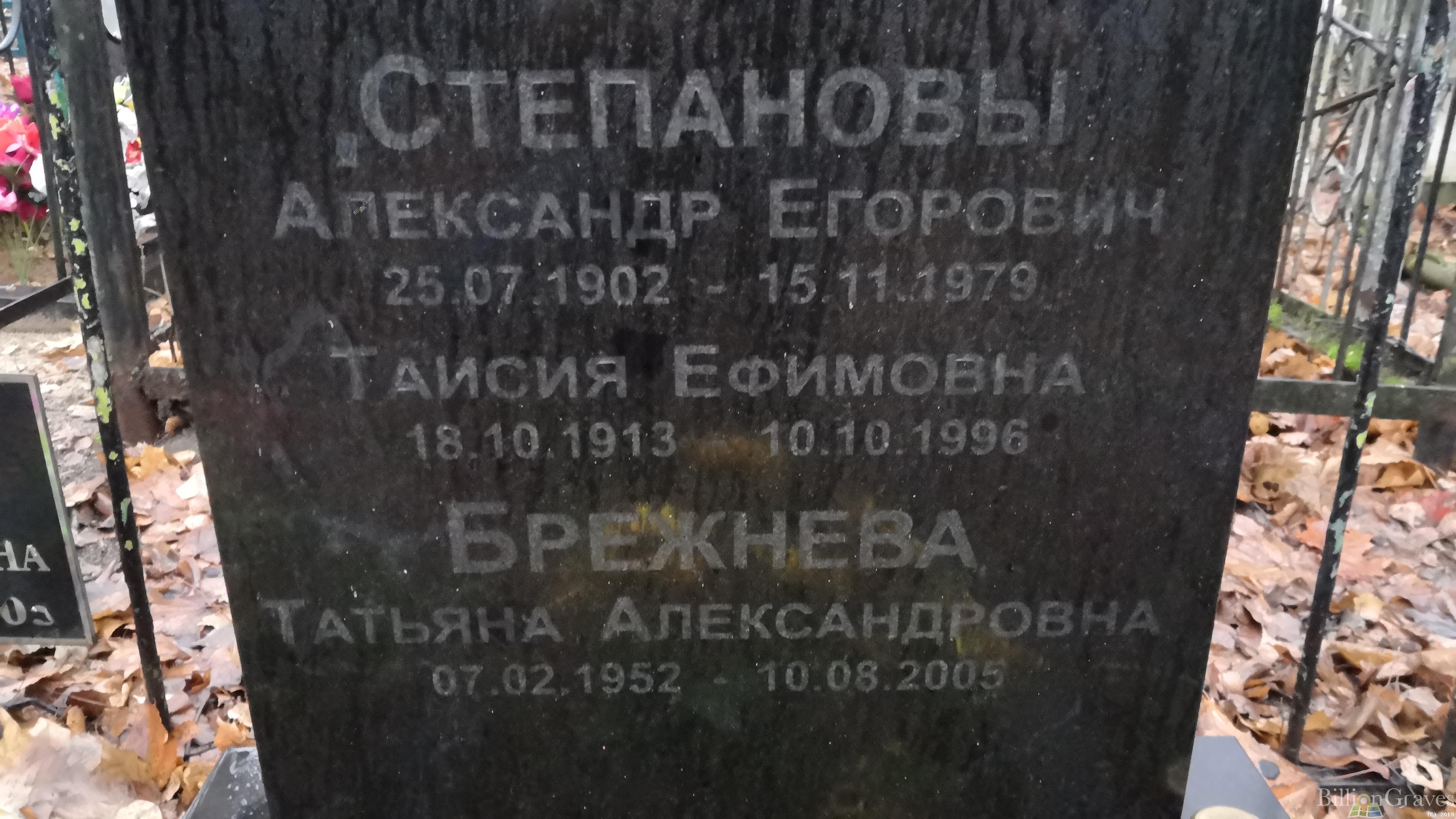 Брежнева Татьяна Александровна
