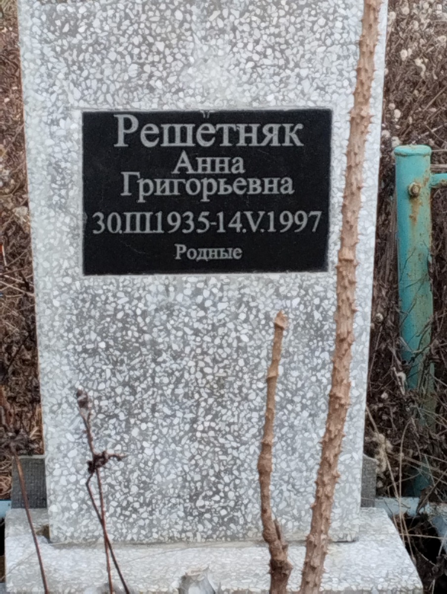 Решетняк Анна Григорьевна