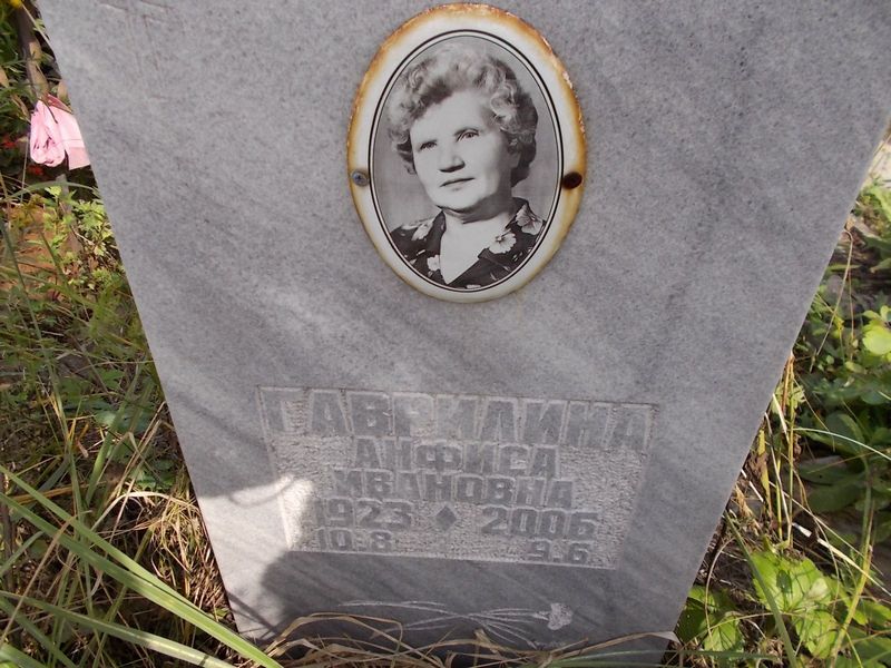 Гаврилина Анфиса Ивановна