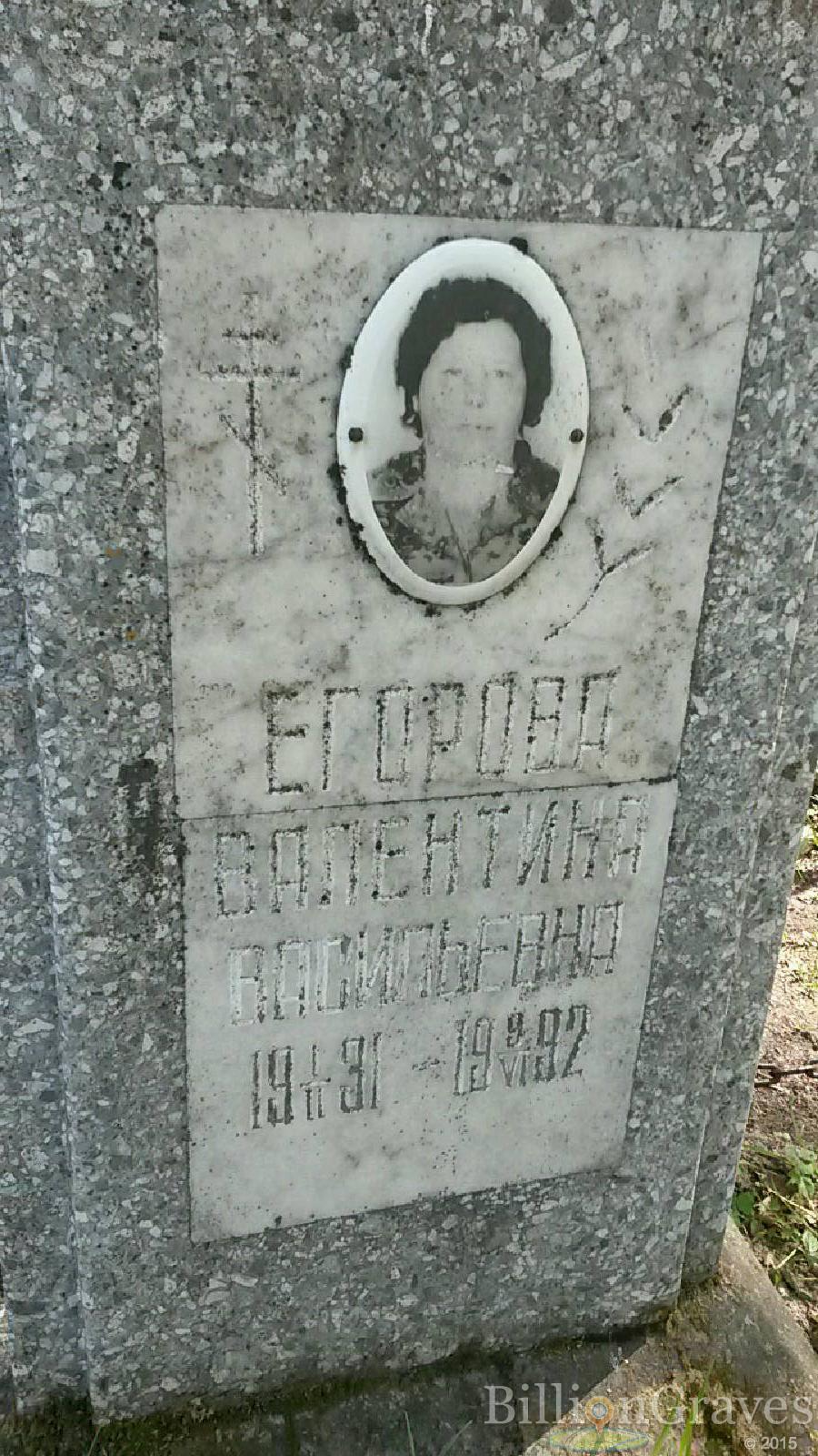 егорова валентина васильевна