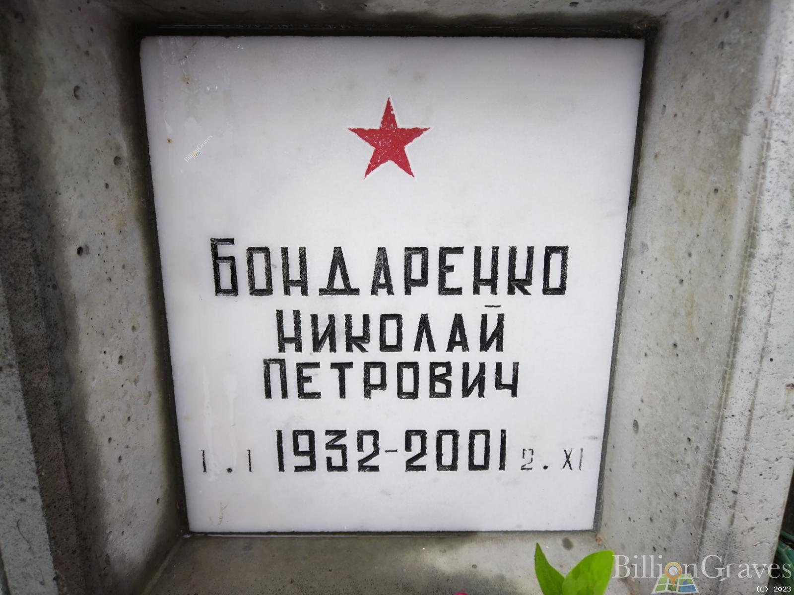 Бондаренко Николай Петрович