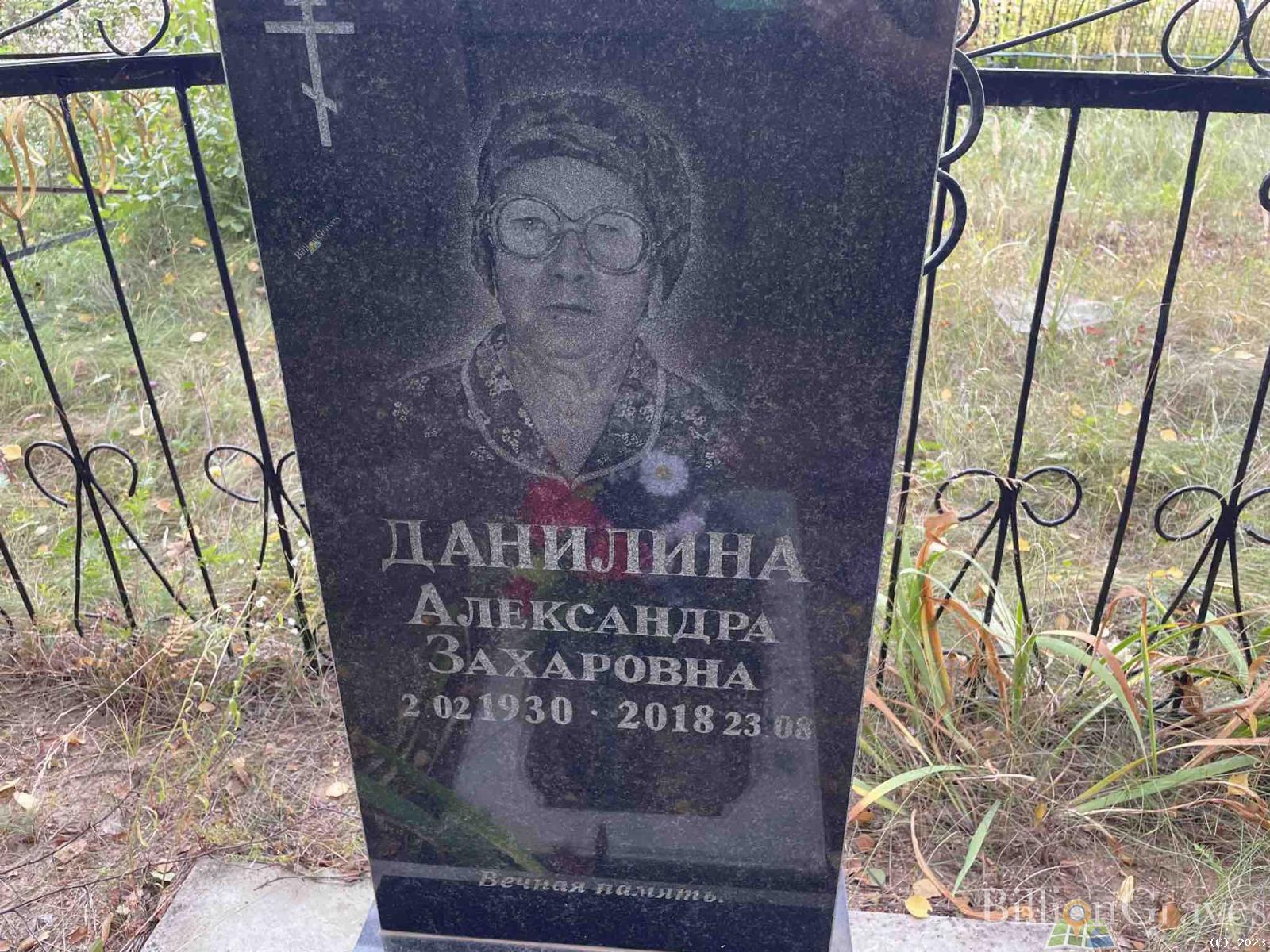 Данилина Александра Захаровна