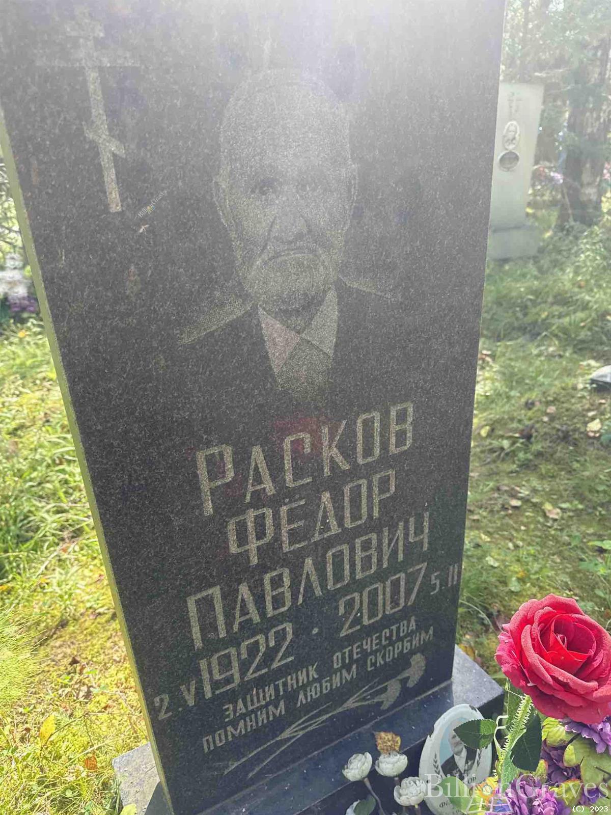 Расков Федов Павлович