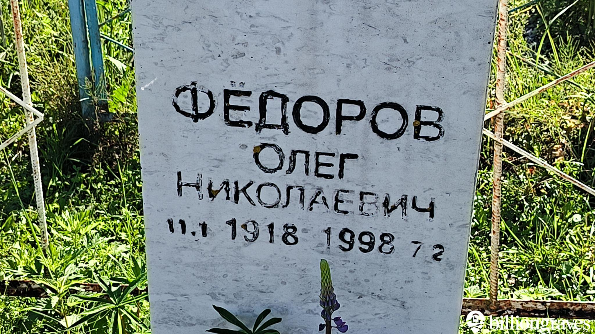 Фёдоров Олег Николаевич