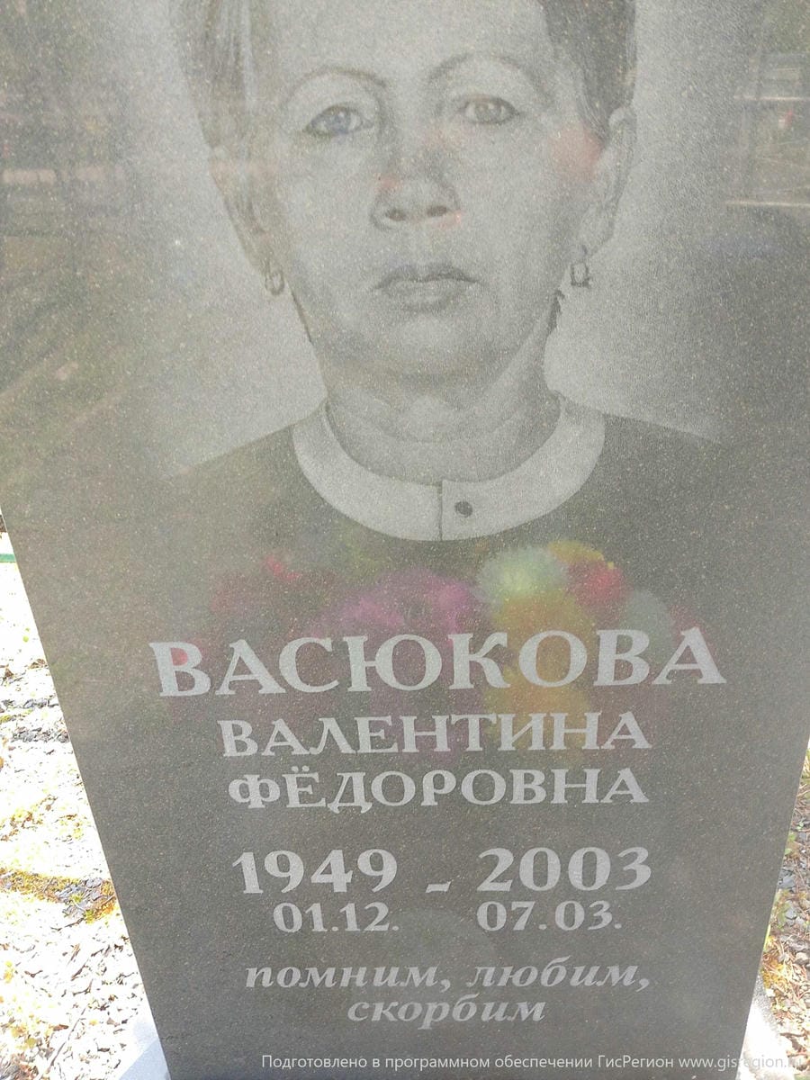 Васюкова Валентина Федоровна