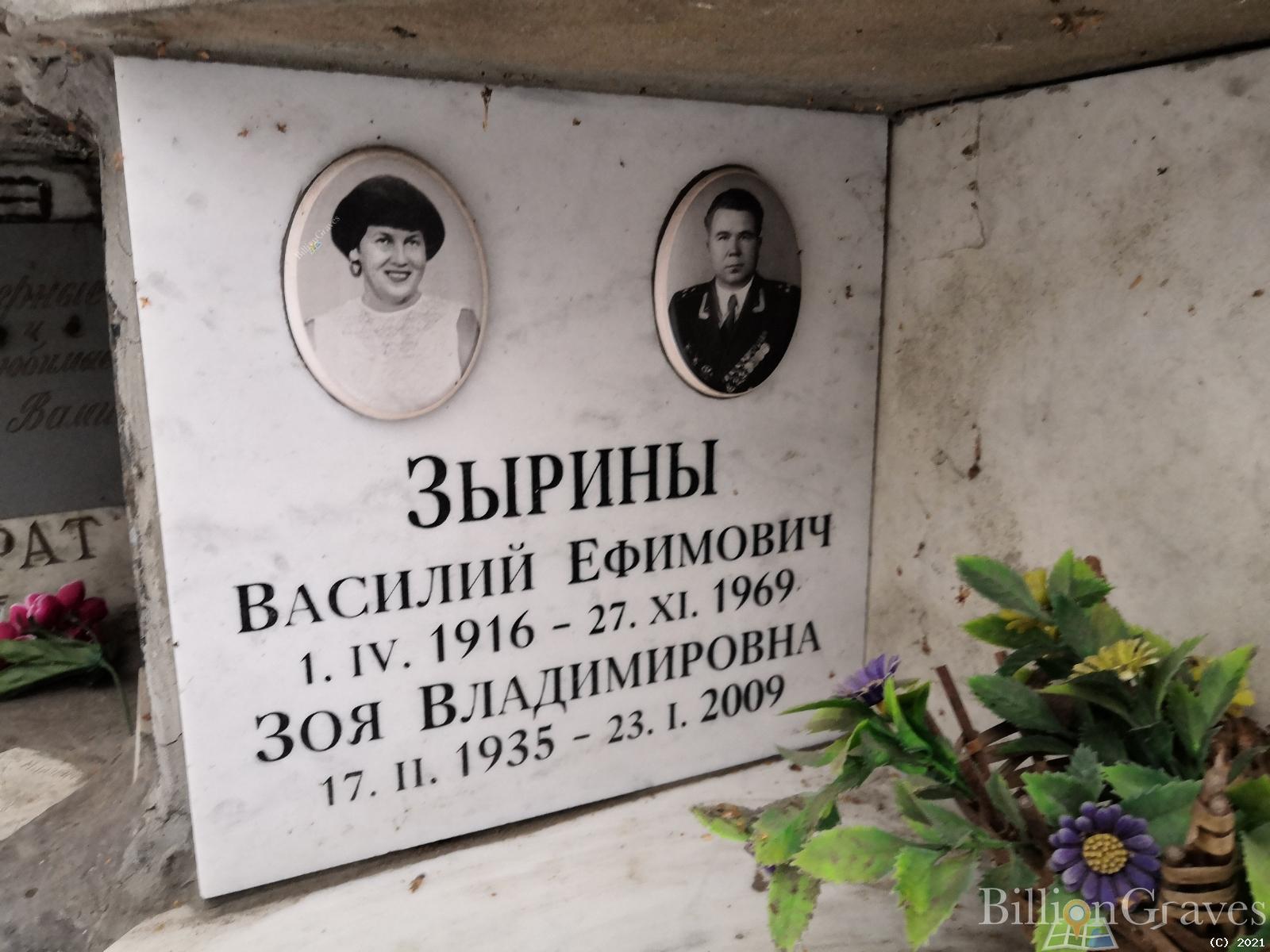 Зырина Зоя Владимировна