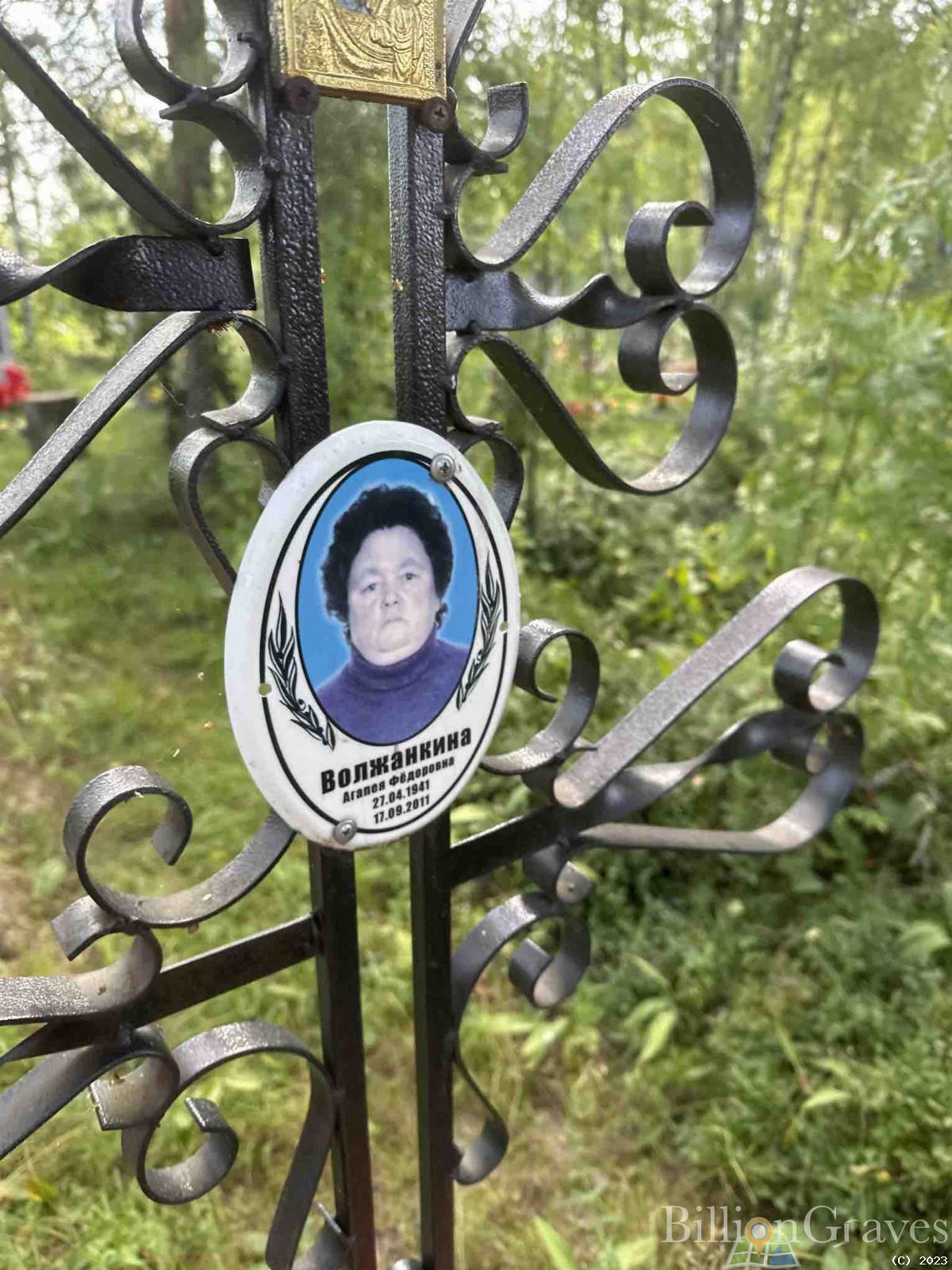Волжанкина Агапея Федоровна