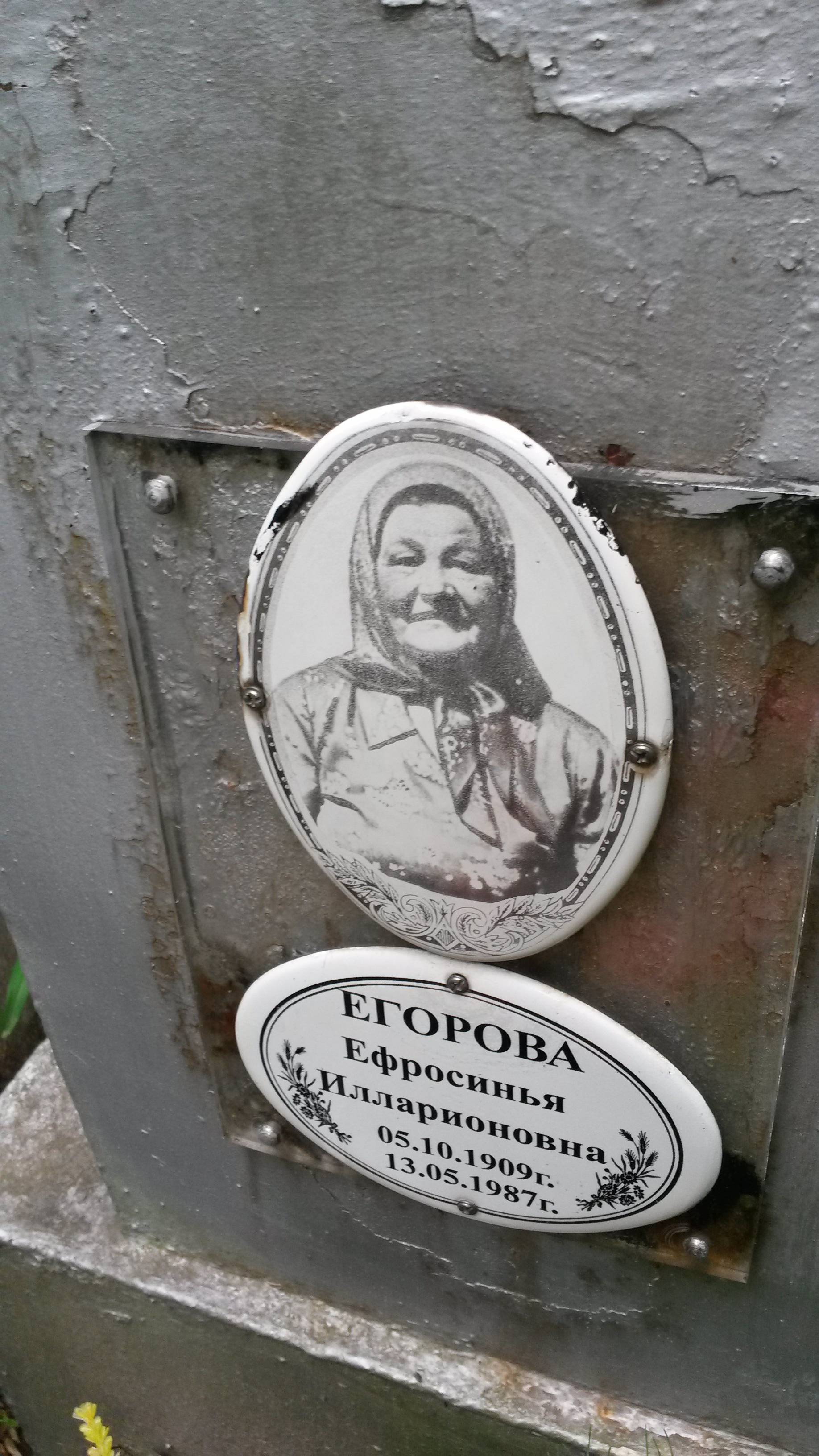 Егорова Ефросинья Илларионовна