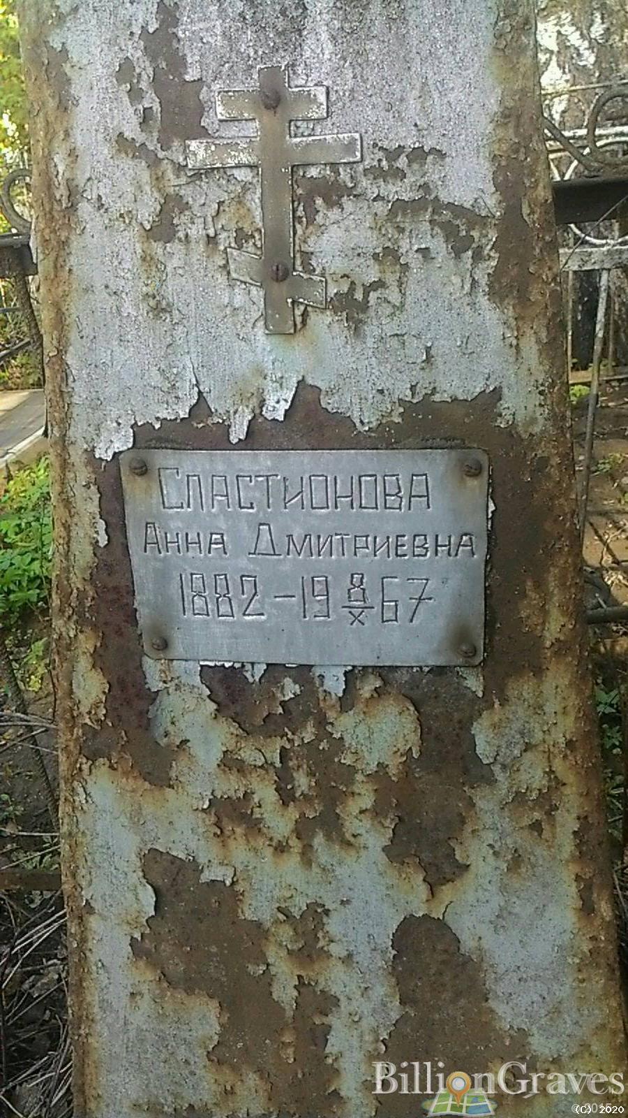 Сластионова Анна Дмитриевна