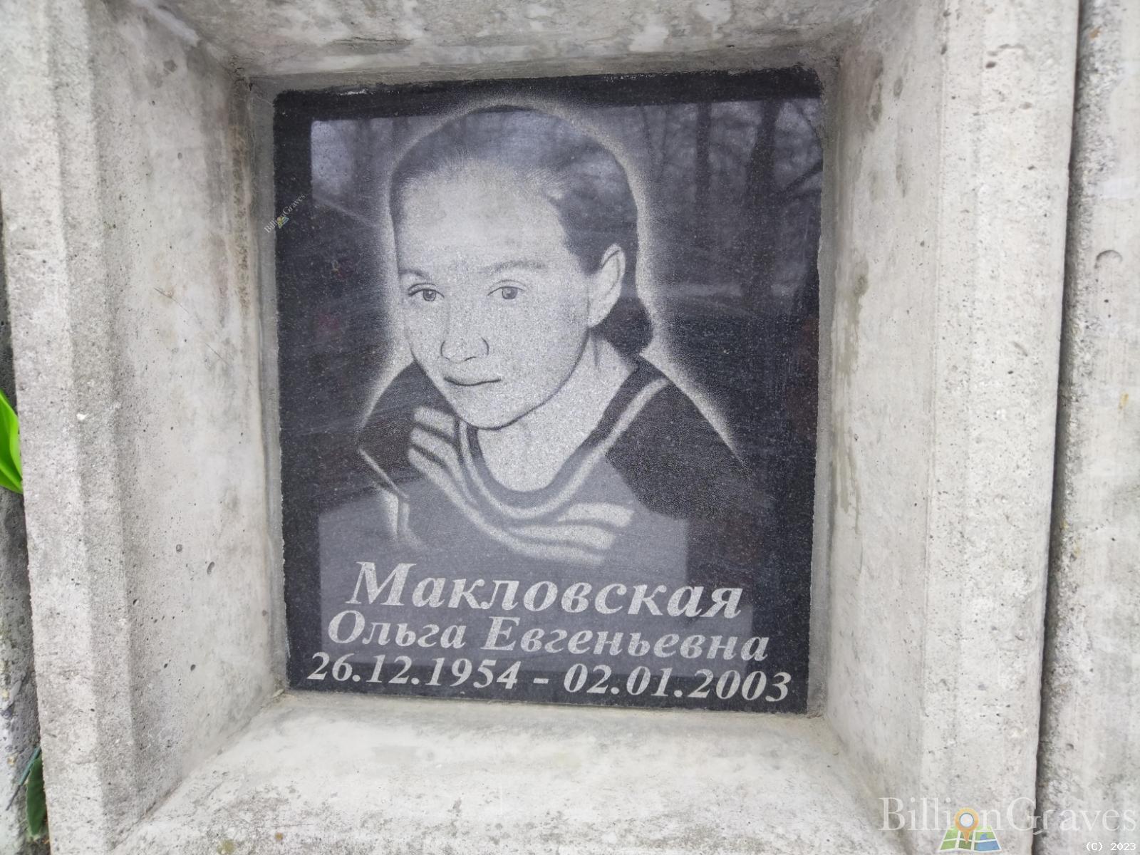 Макловская Ольга Евгеньевна
