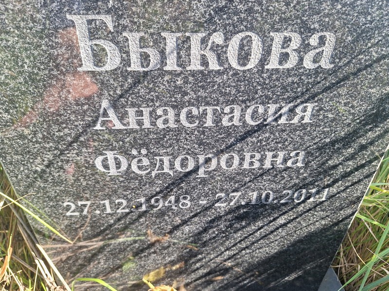 Быкова Анастасия Федоровна