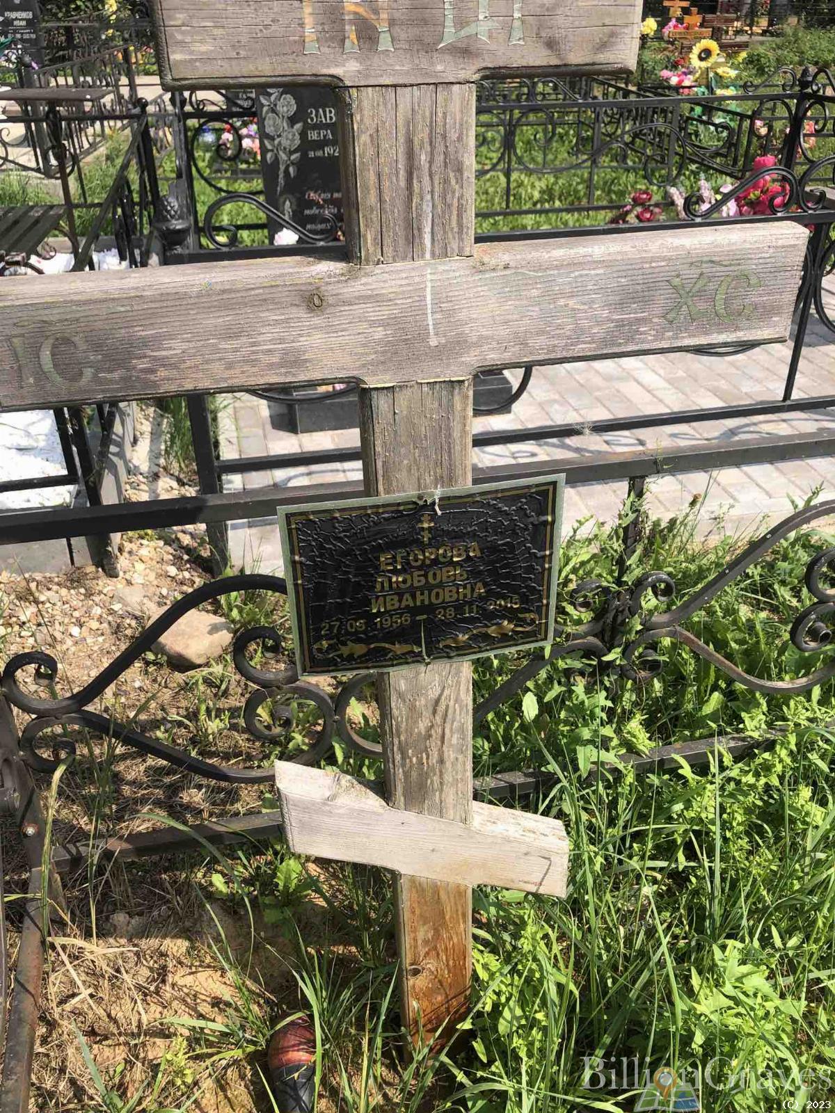 Егорова Любовь Ивановна