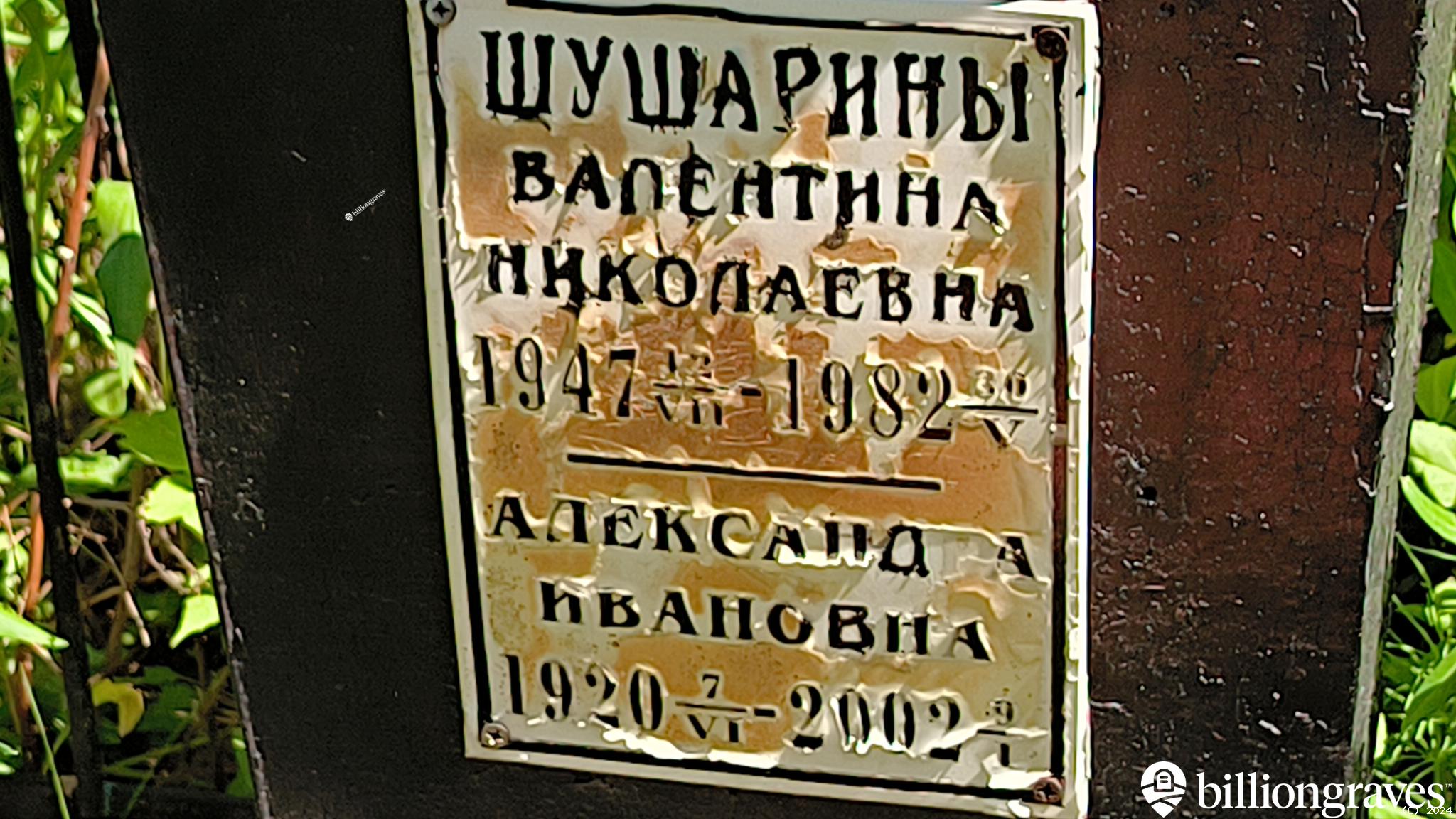 Шушарина Александра Ивановна