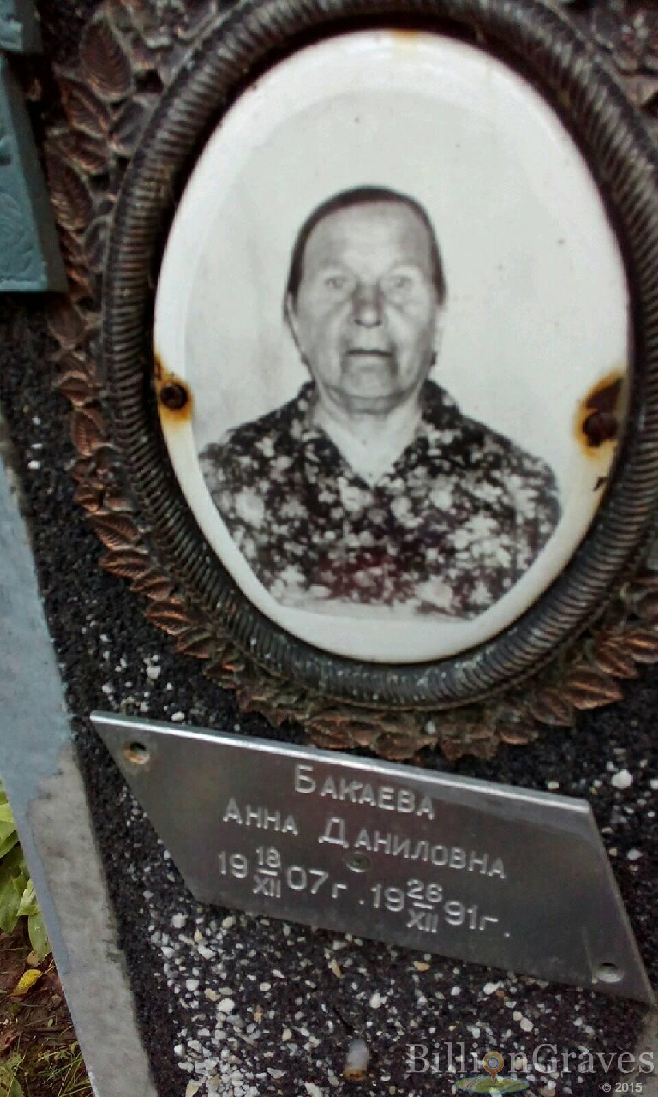 Бакаева Анна Даниловна
