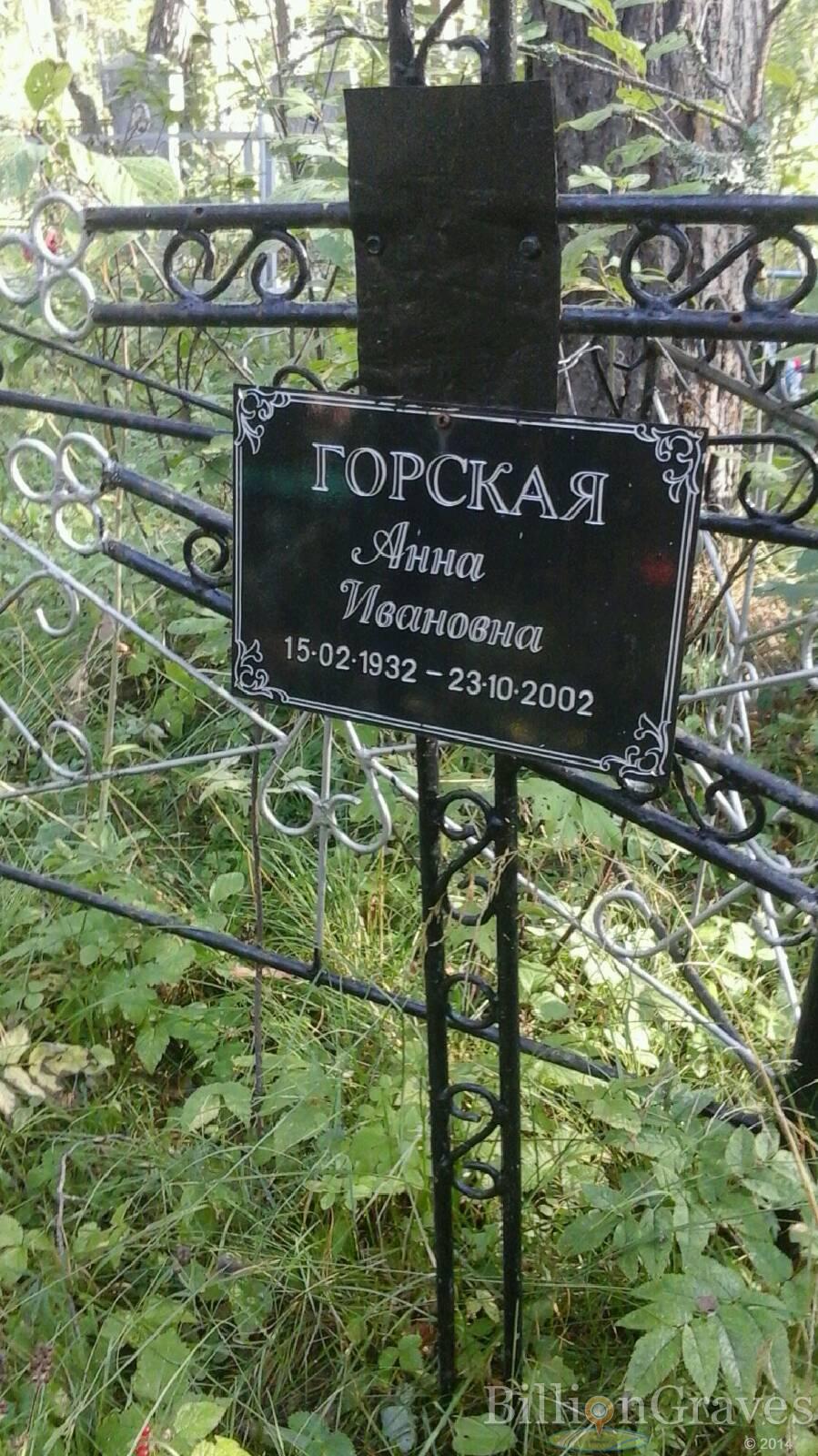 Горская Анна Ивановна