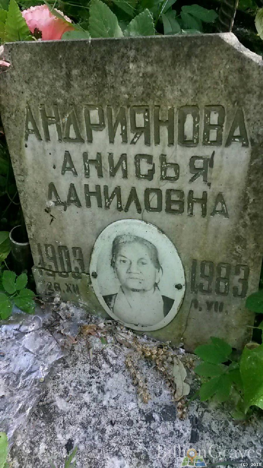 Андриянова Анисья Даниловна