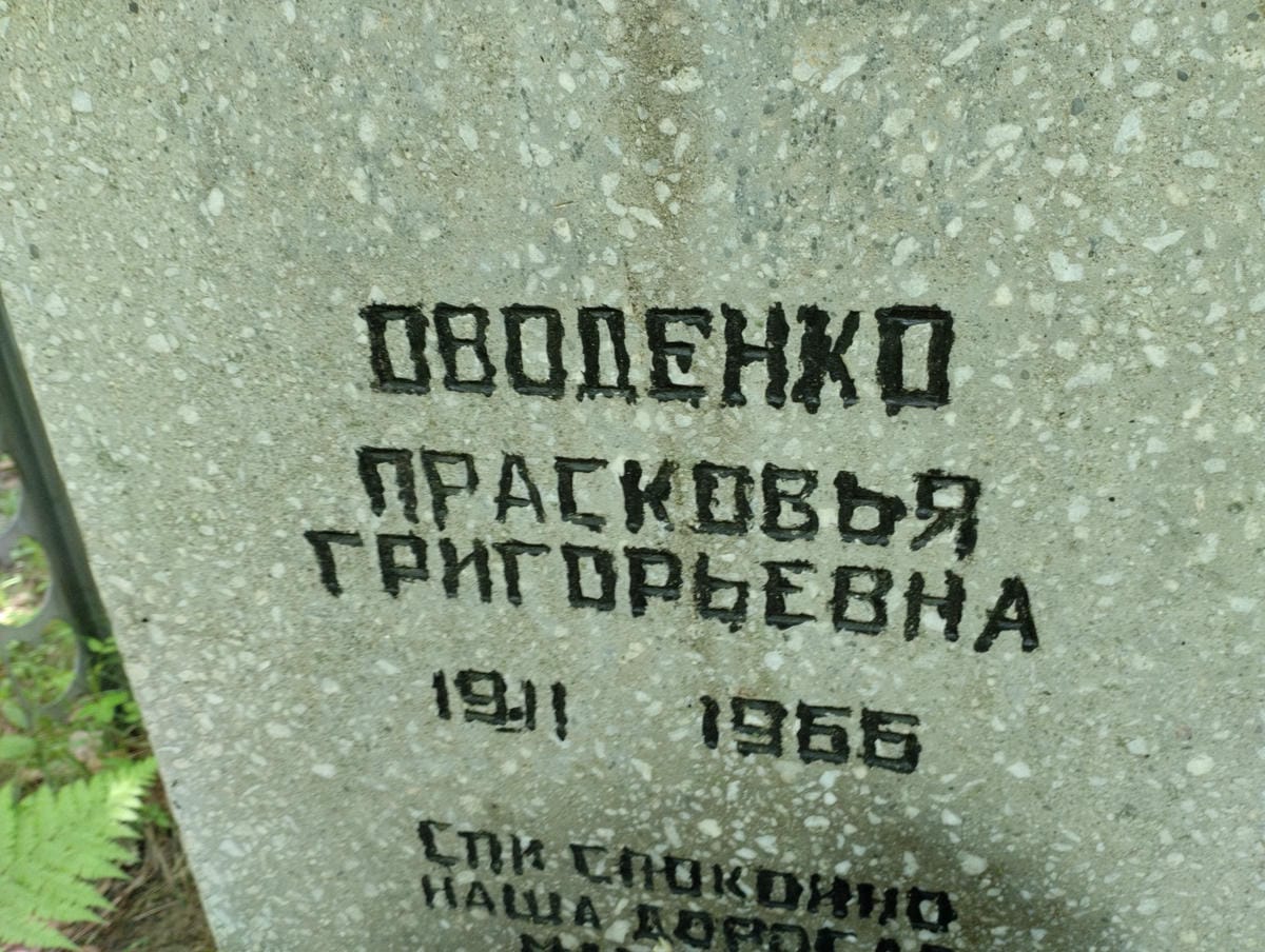Оводенко Прасковья Григорьевна