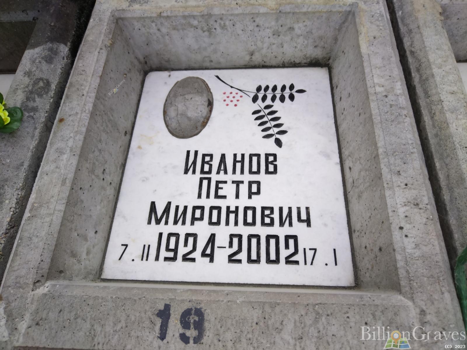 Иванов Петр Миронович
