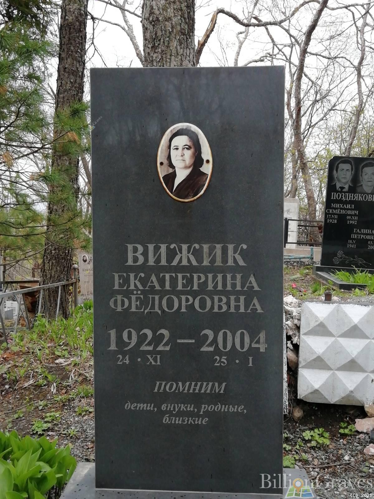 Вижик Екатерина Фёдоровна