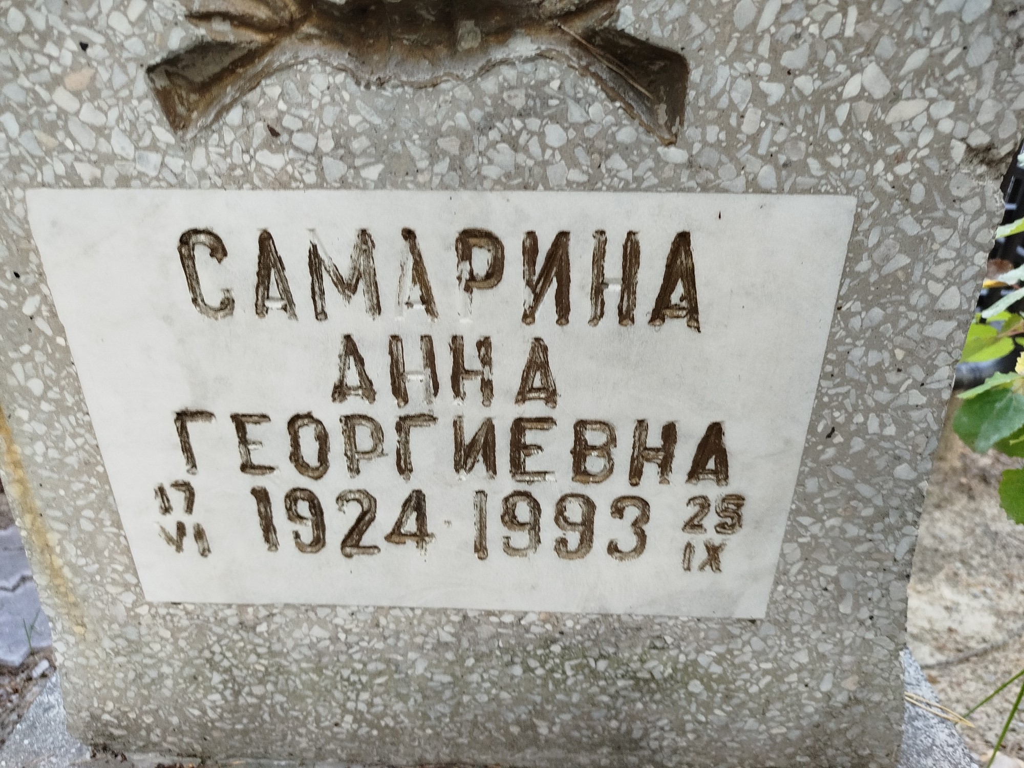 Самарина Анна Георгиевна
