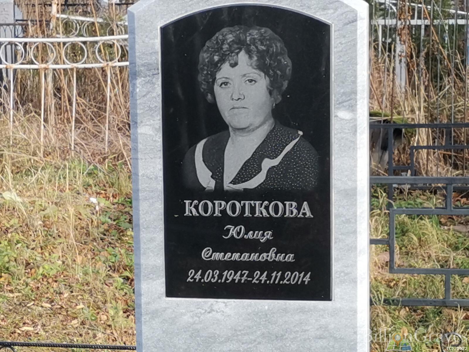 Короткова Юлия Степановна