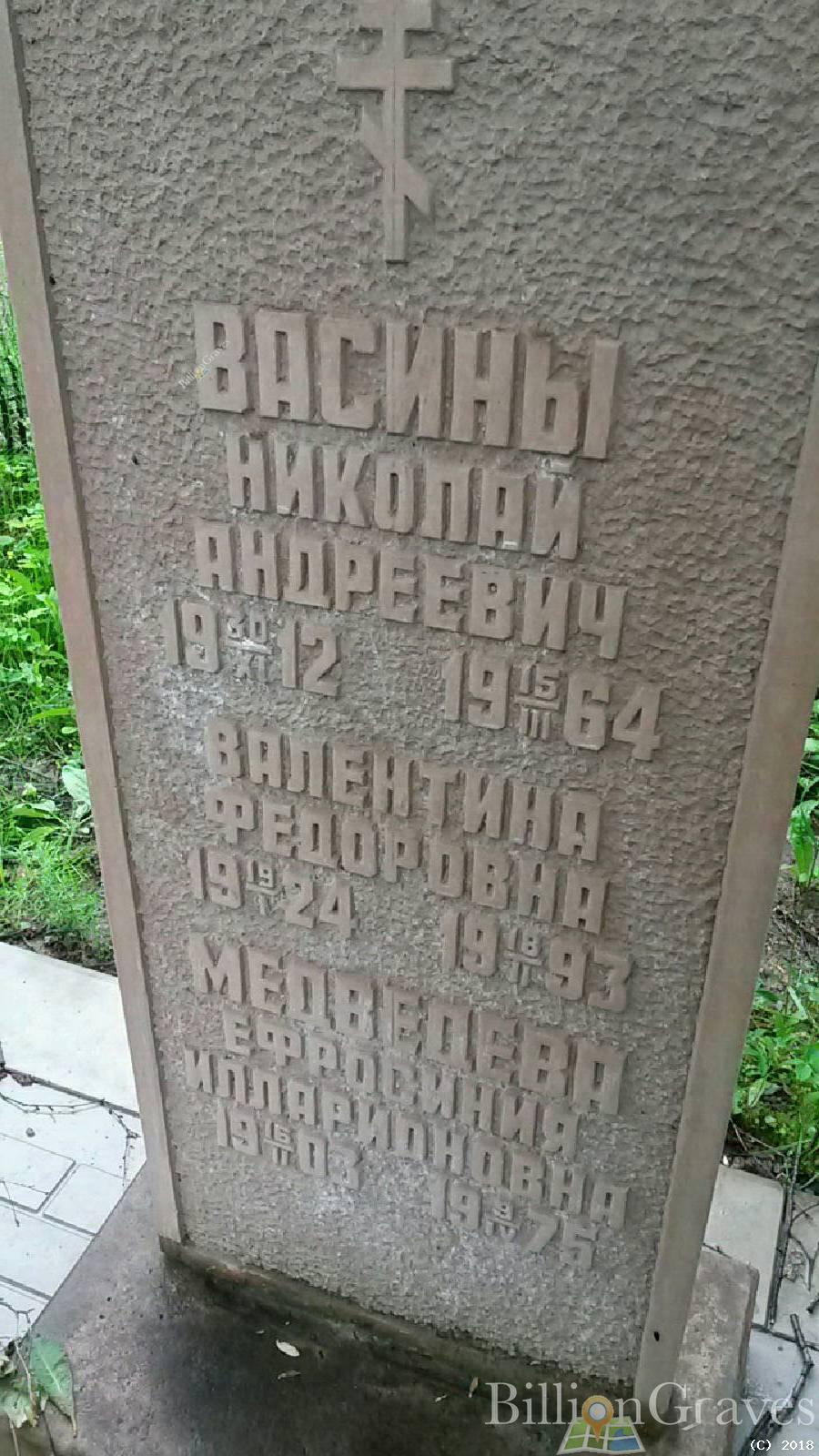 Васина Валентина Федоровна