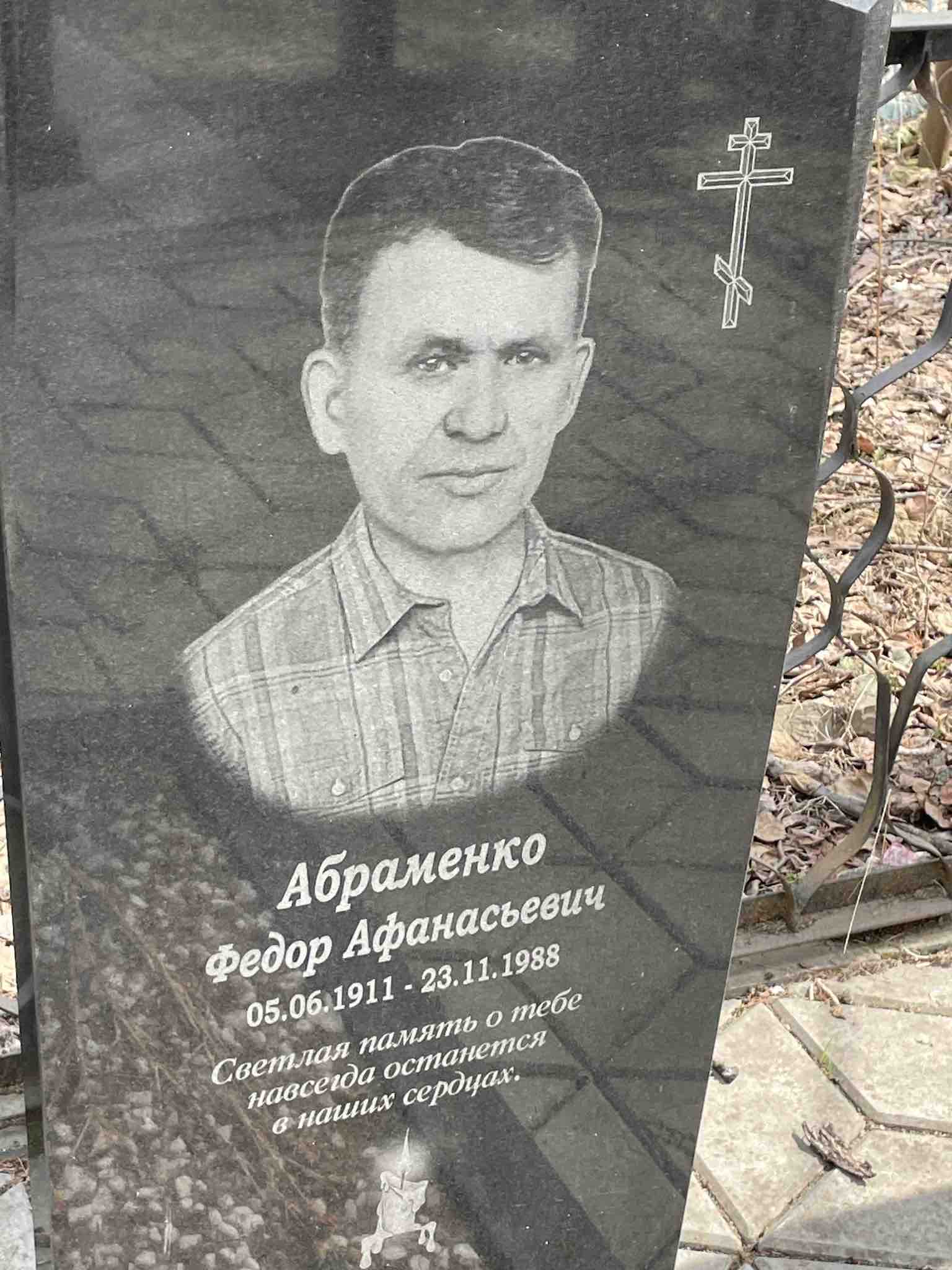 Абраменко Федор Афанасьевич