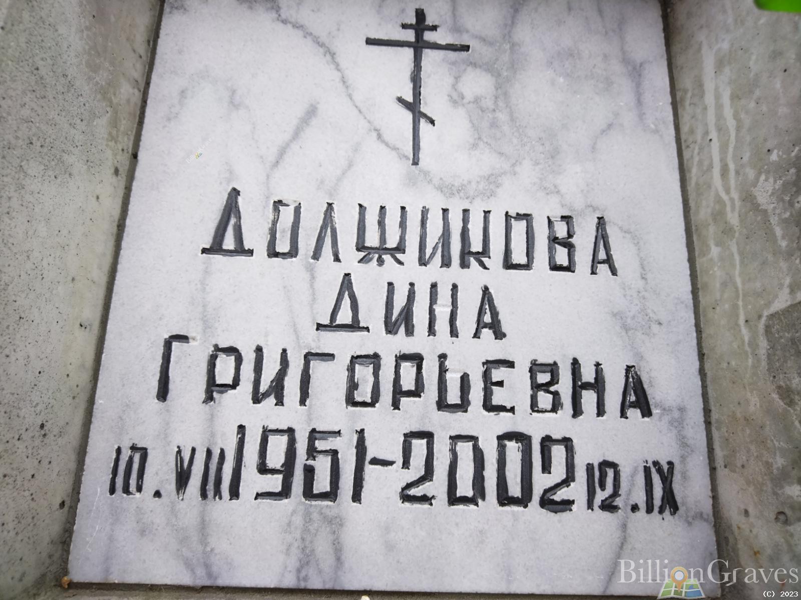Должикова Дина Гигорьевна