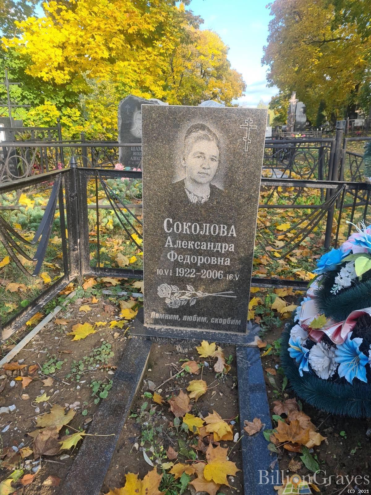 Соколова Александра Федоровна