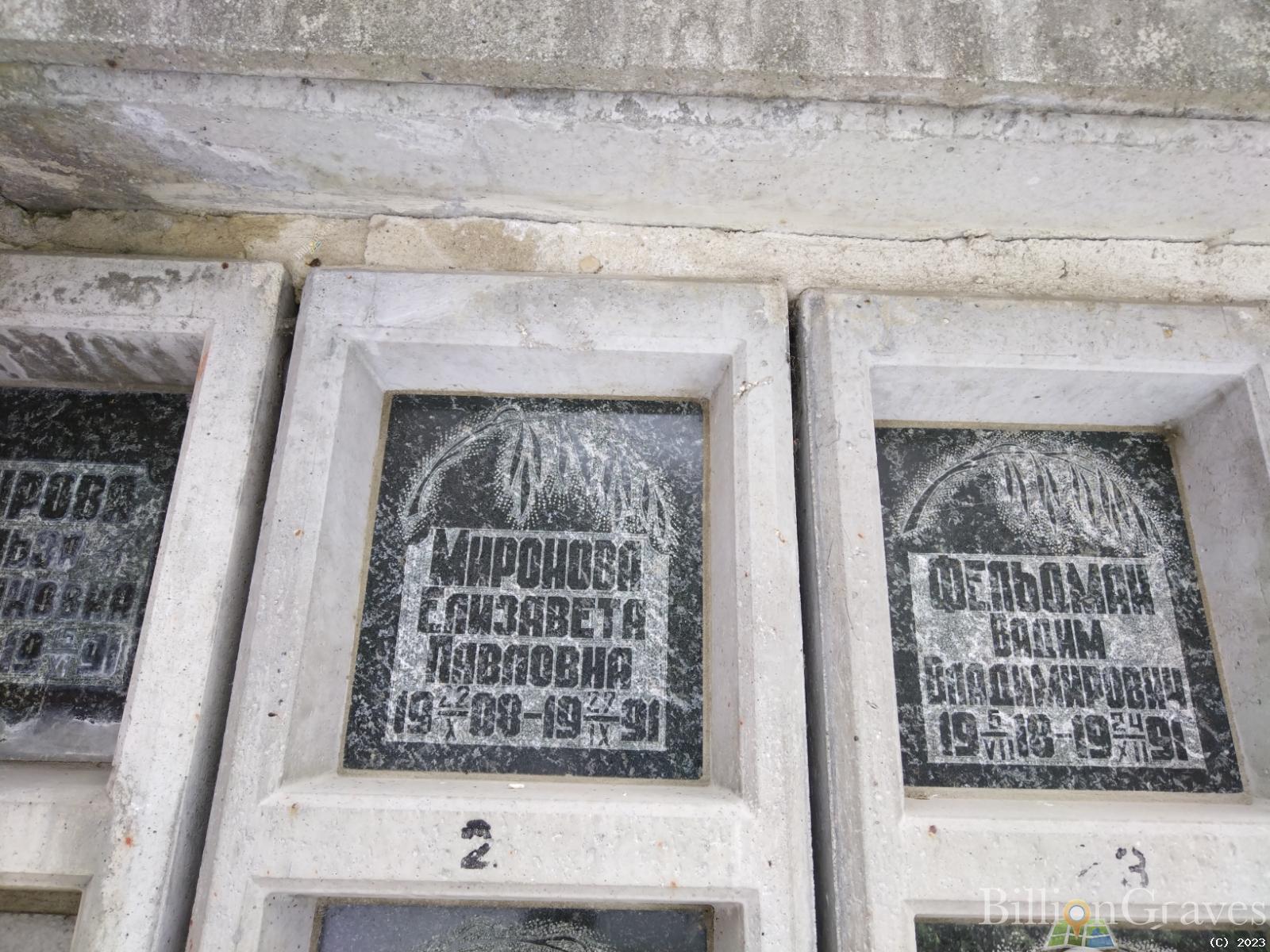 Миронова Елизавета Павловна