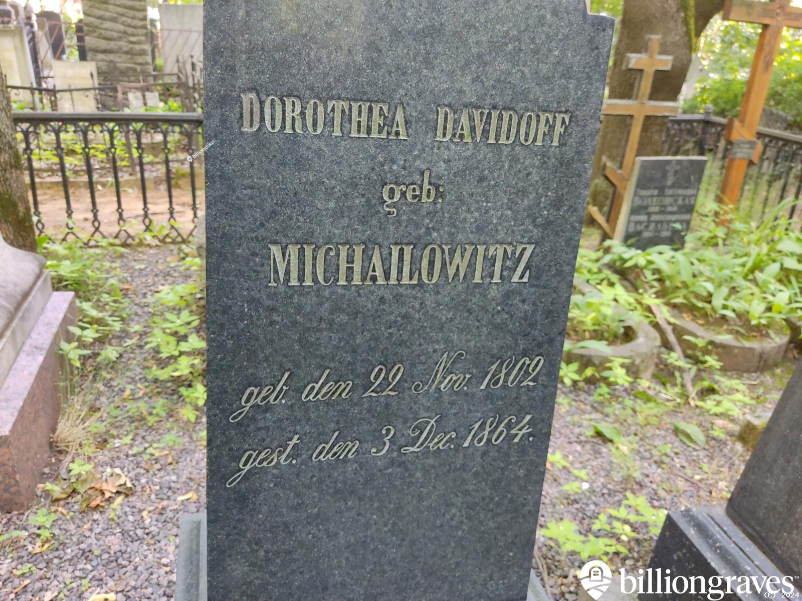 Davidoff geb.Michailowitz Dorothea