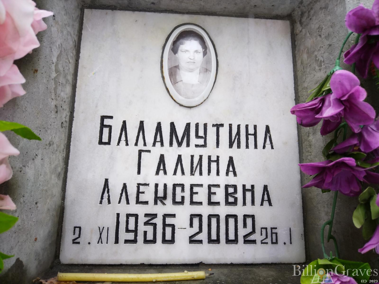 Баламутина Галина Алексеевна