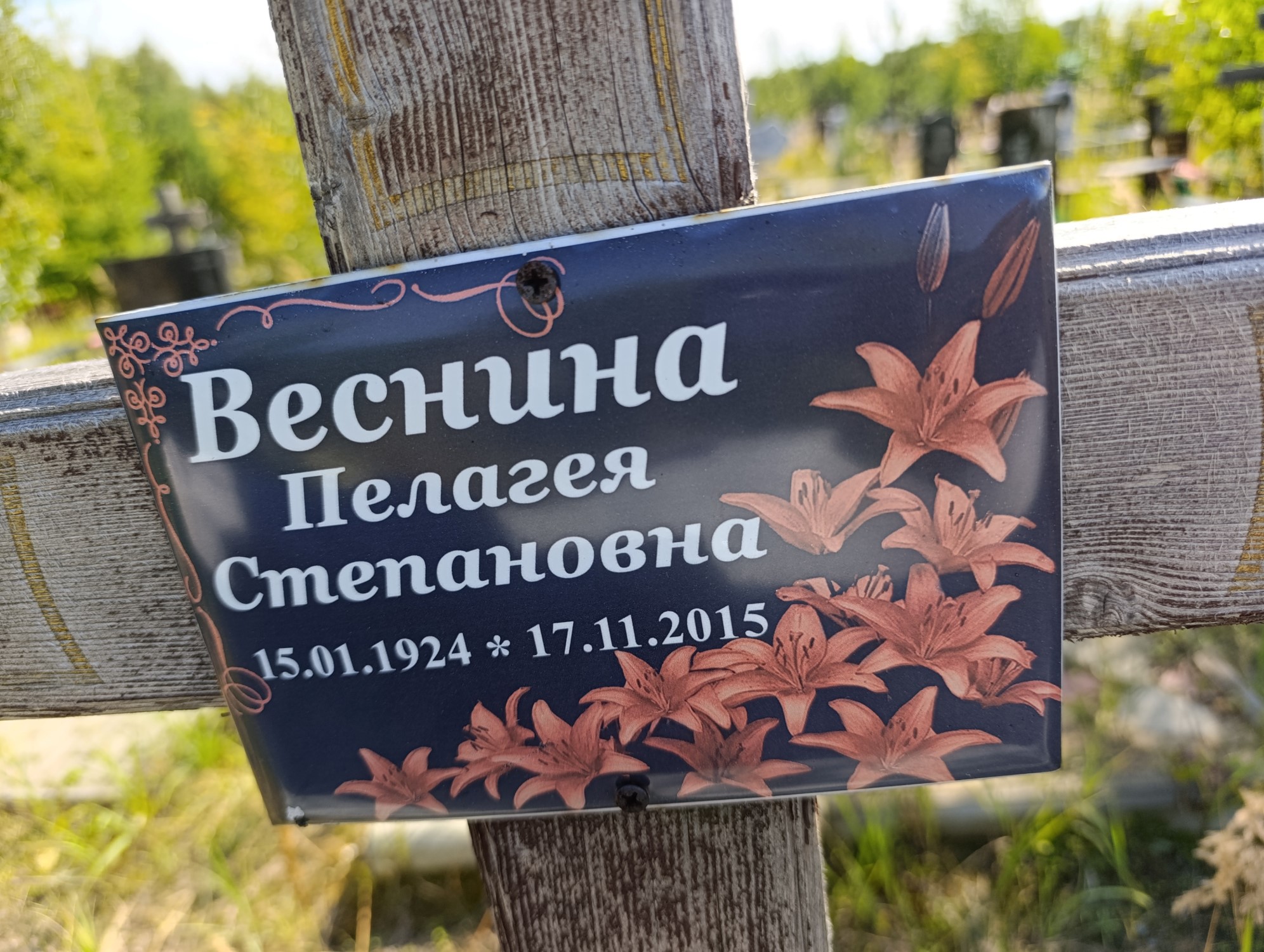 Веснина Пелагея Степановна