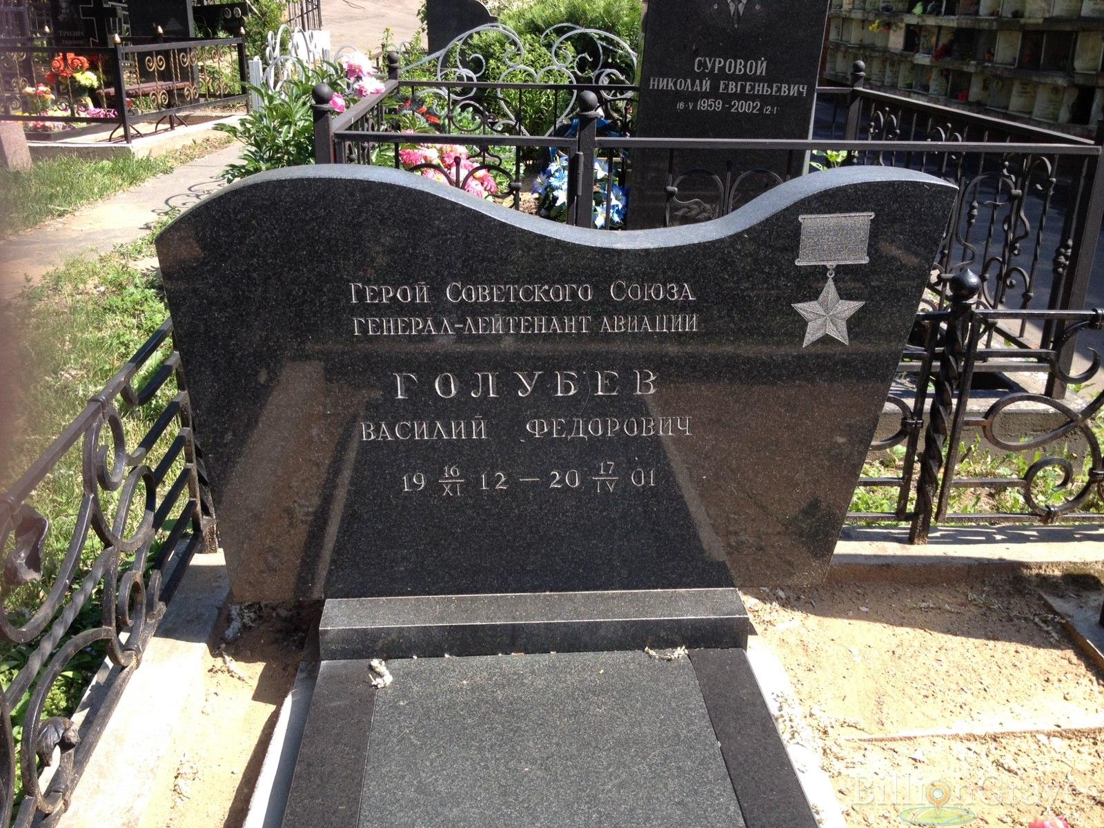 Голубев *ГЕРОЙ СОВЕТСКОГО СОЮЗА ГЕНЕРАЛ-ЛЕЙТЕНАНТ АВИАЦИИ* Василий Федорович