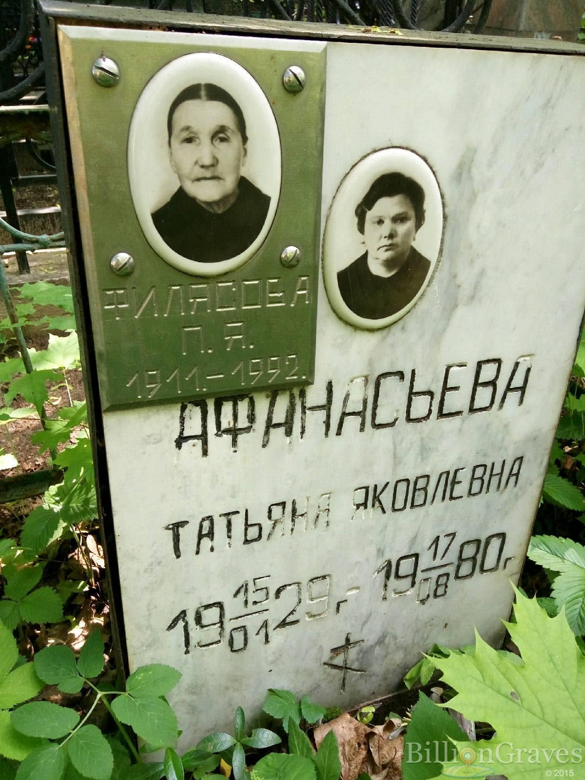 афанасьева татьяна яковлевна