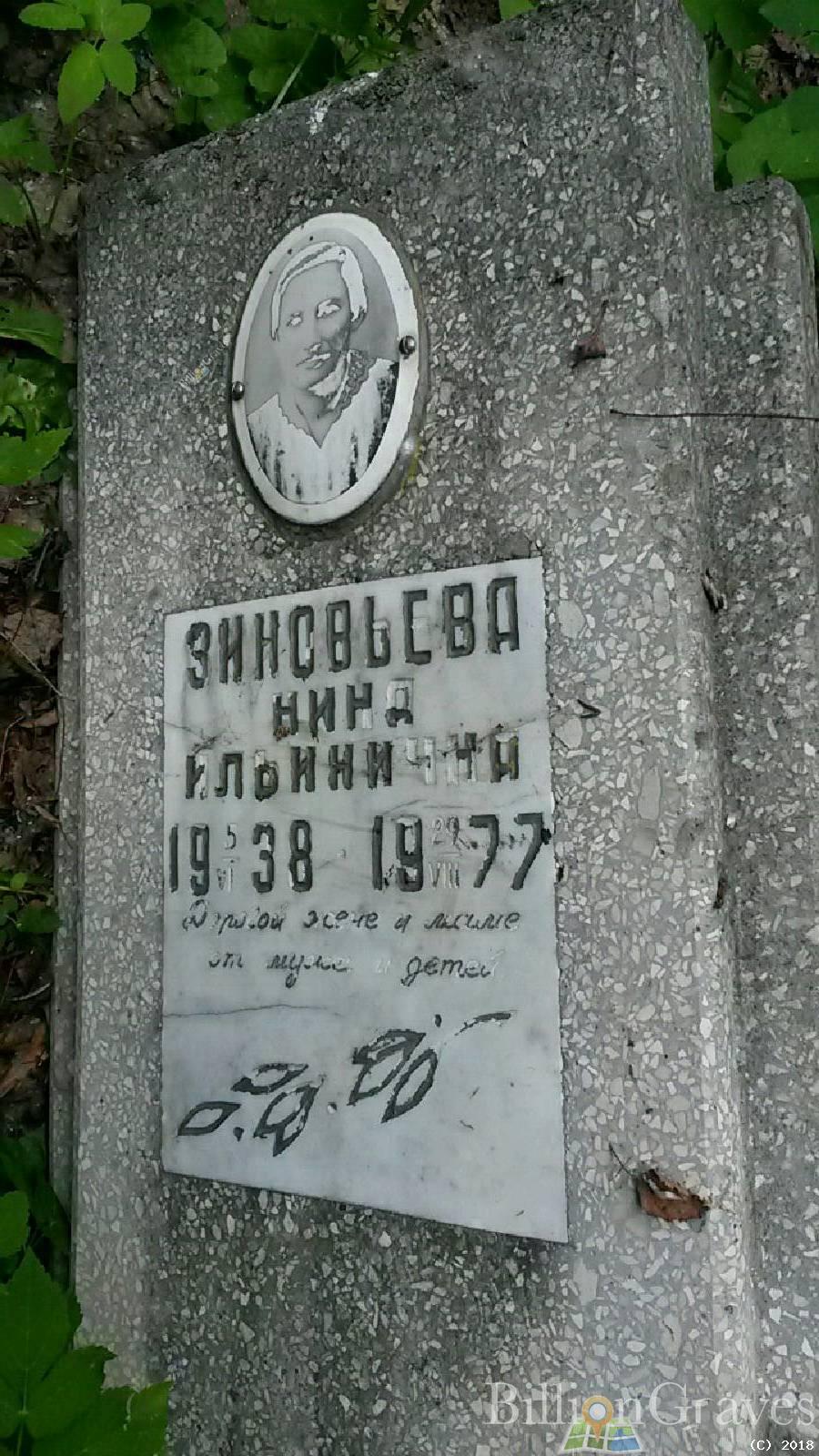 зиновьева нина ильинична