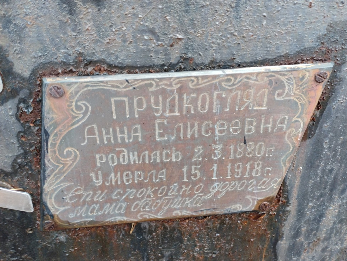 Прудкогляд Анна Елисеевна
