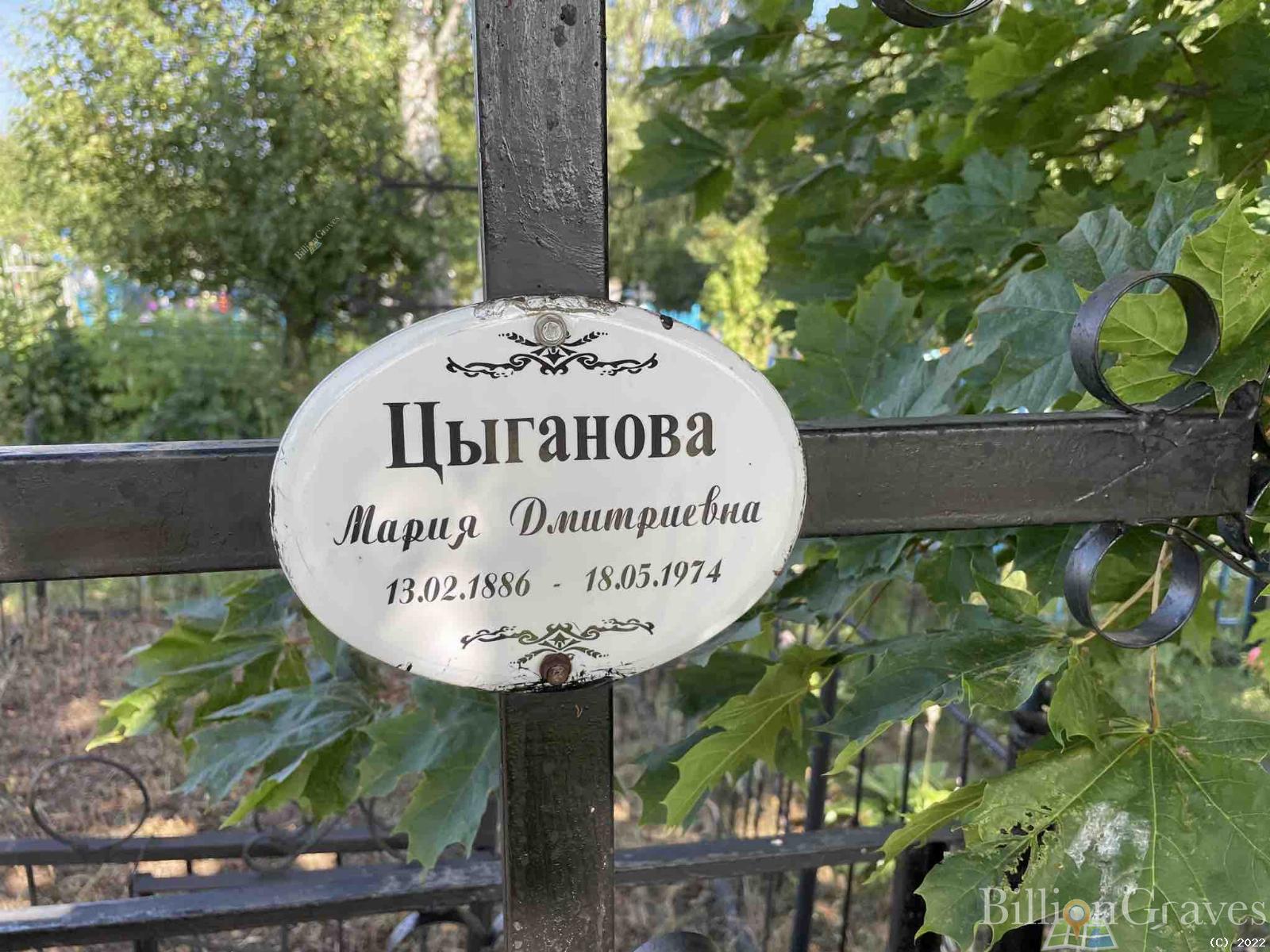 Цыганова Мария Дмитриевна