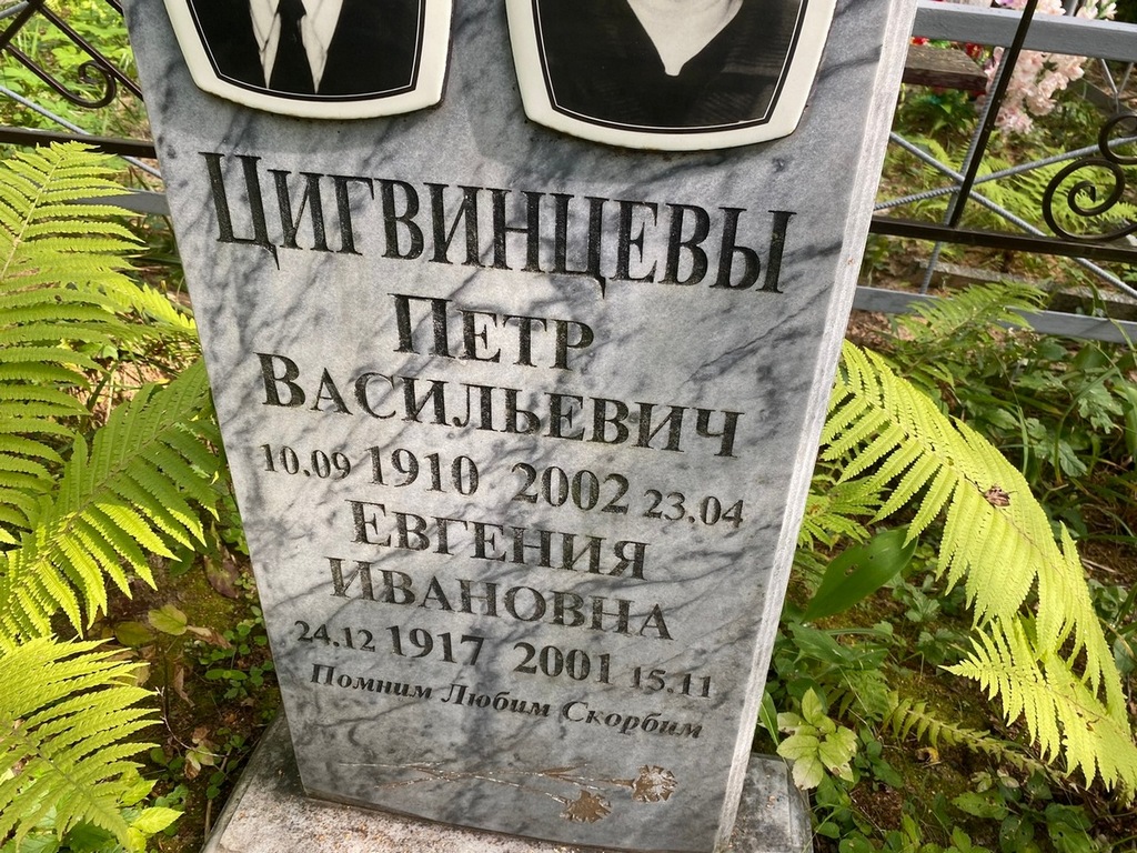 Цигвинцева Евгения Ивановна