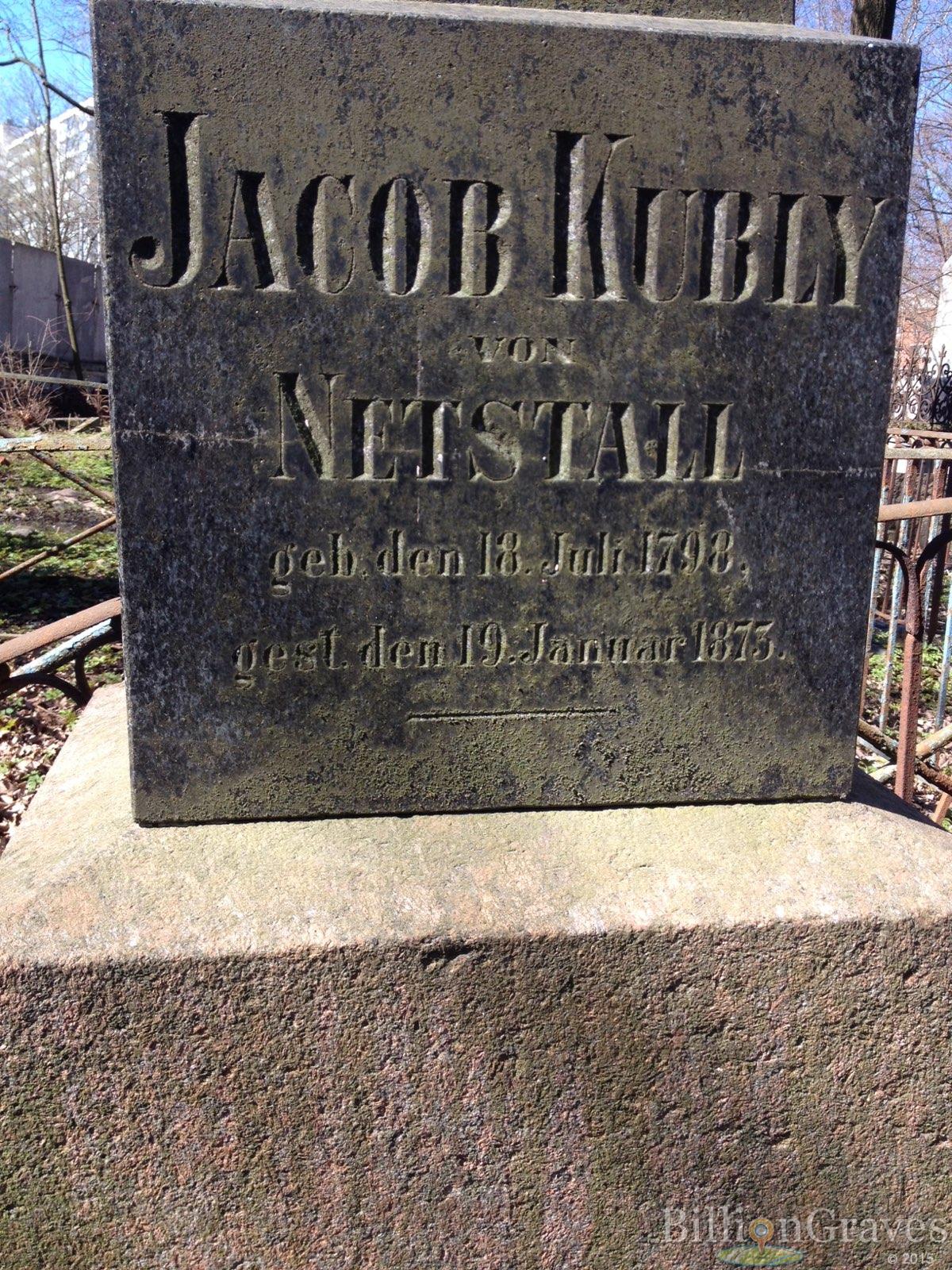 Kubly von Netstall Jacob