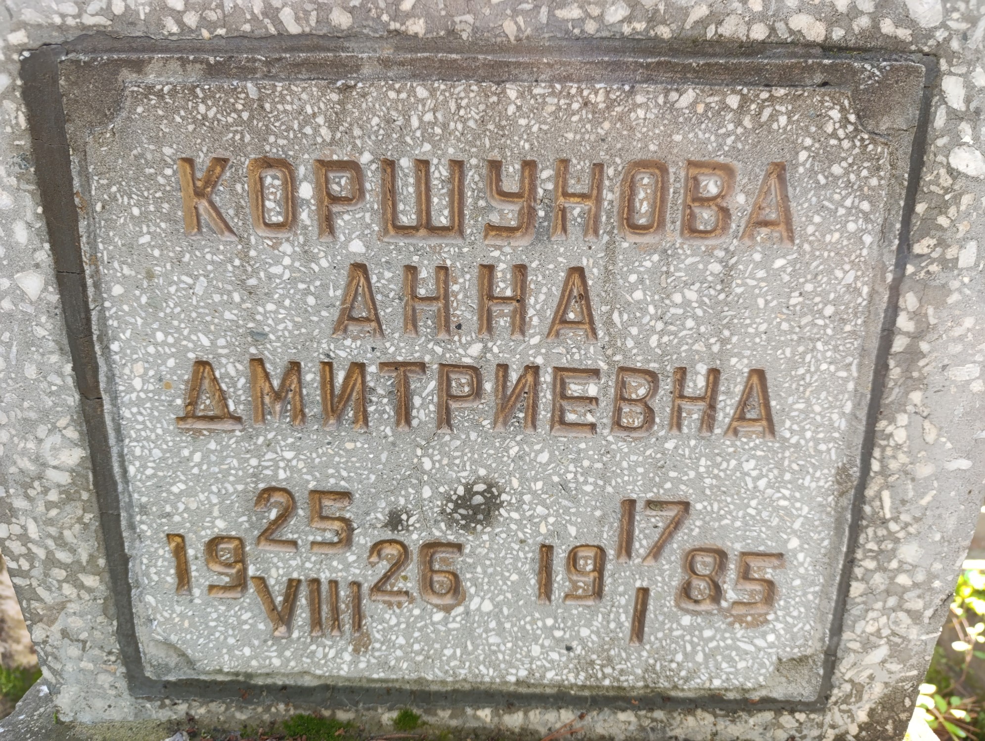 Коршунова Анна Дмитриевна