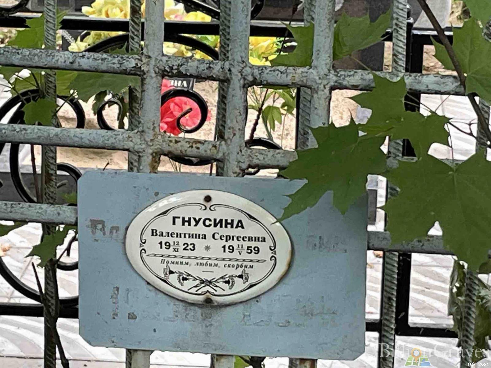 Гнусина Валентина Сергеевна