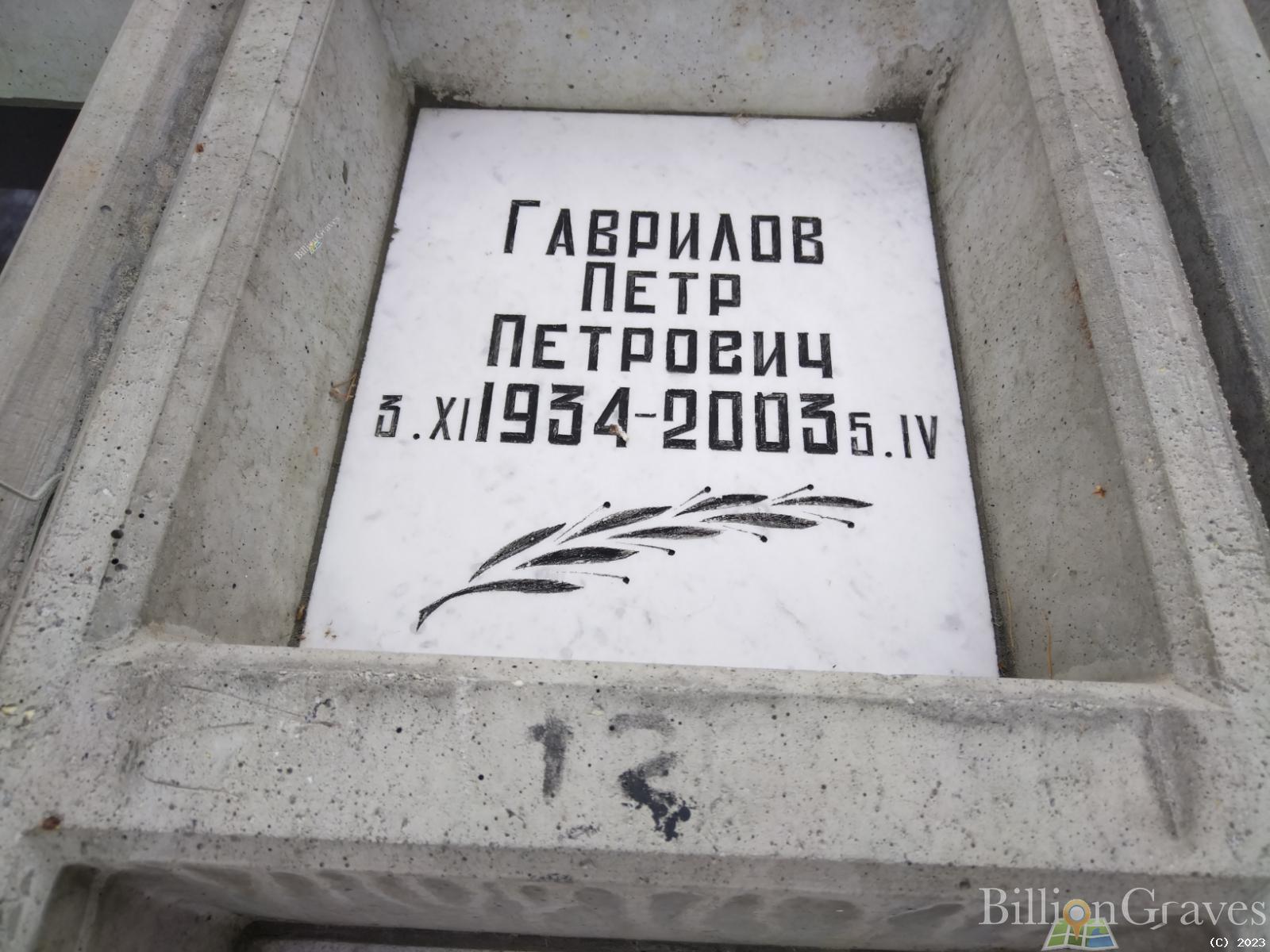Гаврилов Петр Петрович