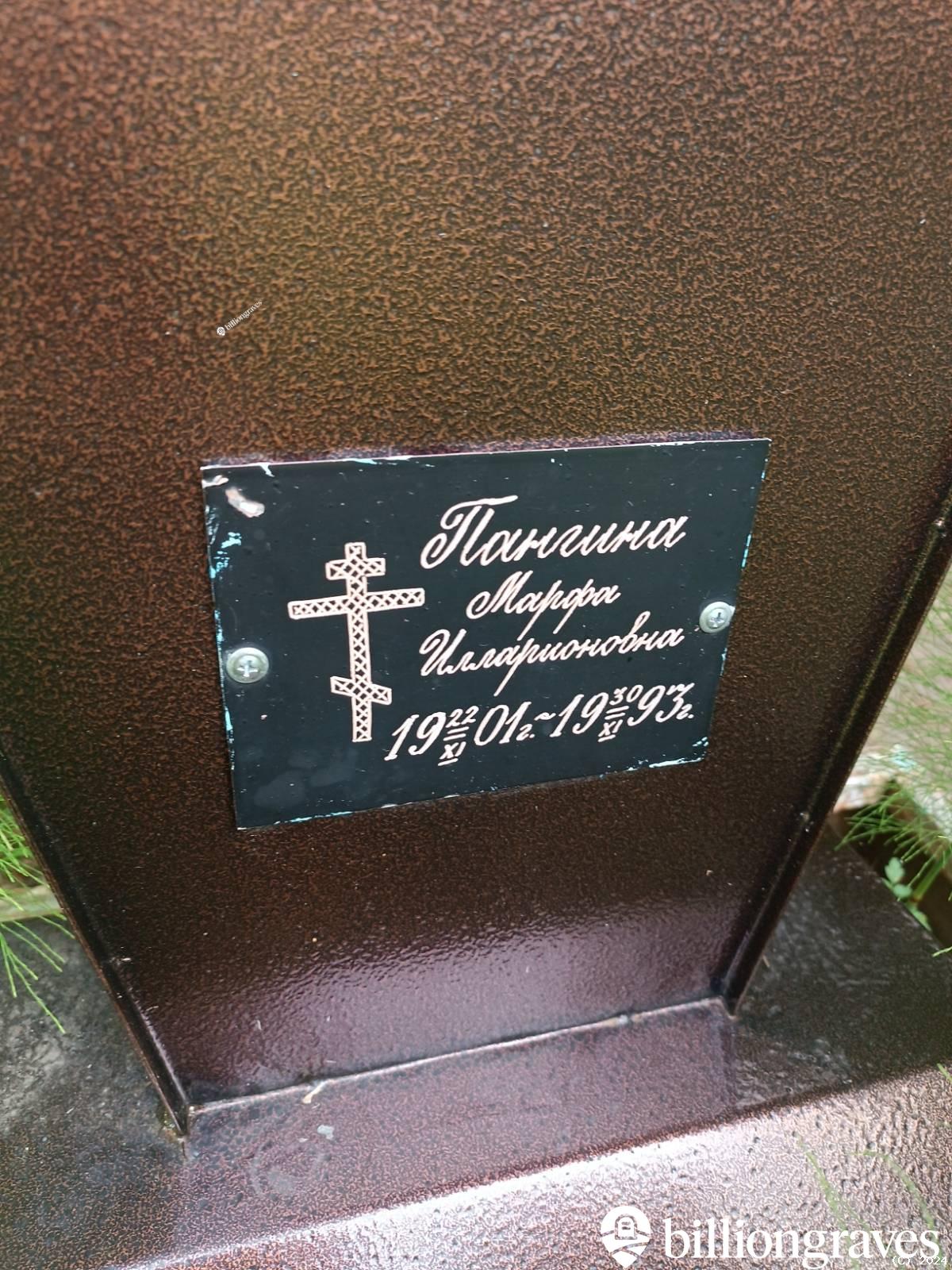 Пангина Марфа Илларионовна